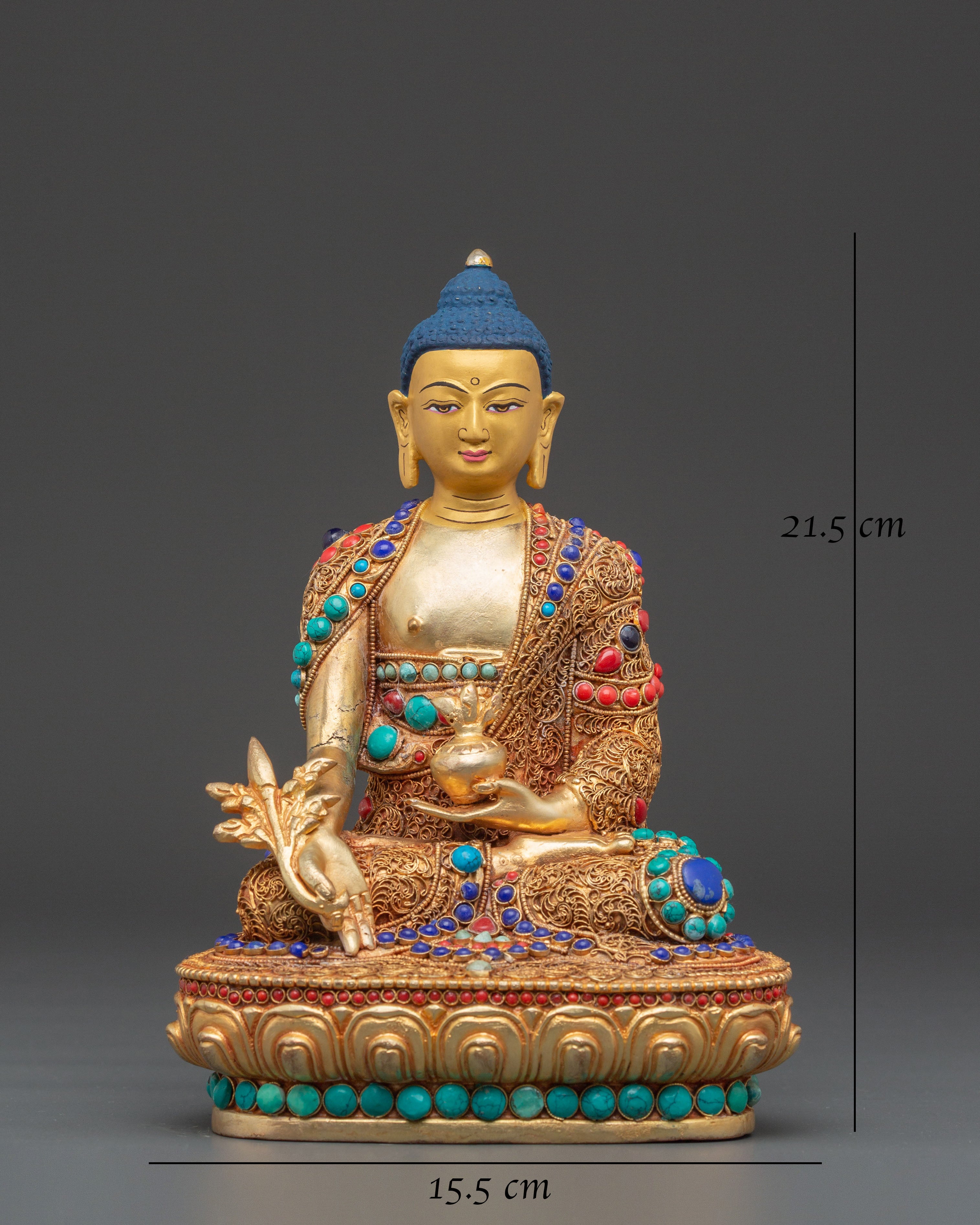 Tibetan Medicine Buddha Figurine | Healing Deity