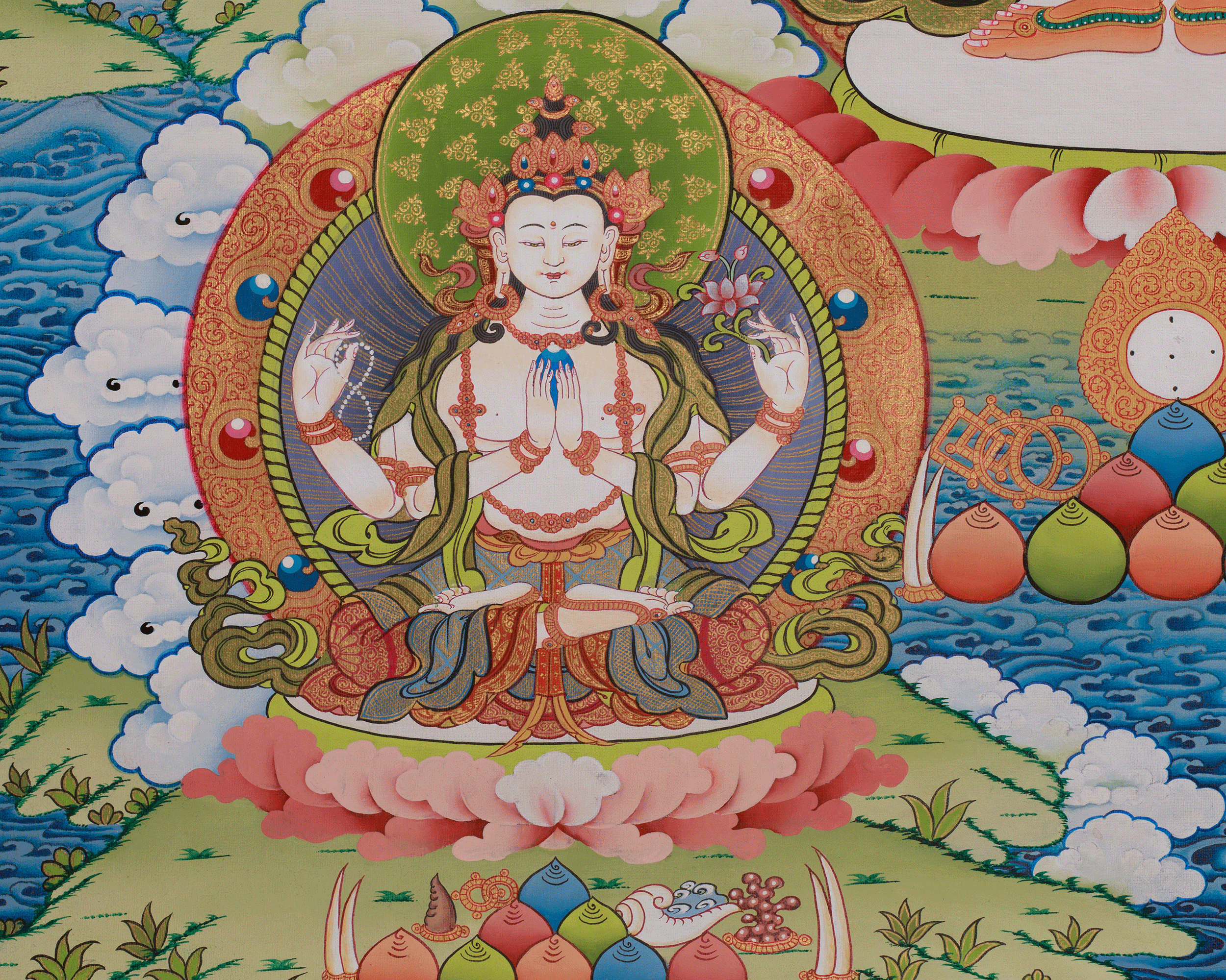 Standing Manjushri Art | The Gentle Glory | Wisdom and Knowledge Deity