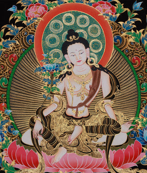Two Armed Chenrezig Thangka | Embodiment of Infinite Compassion