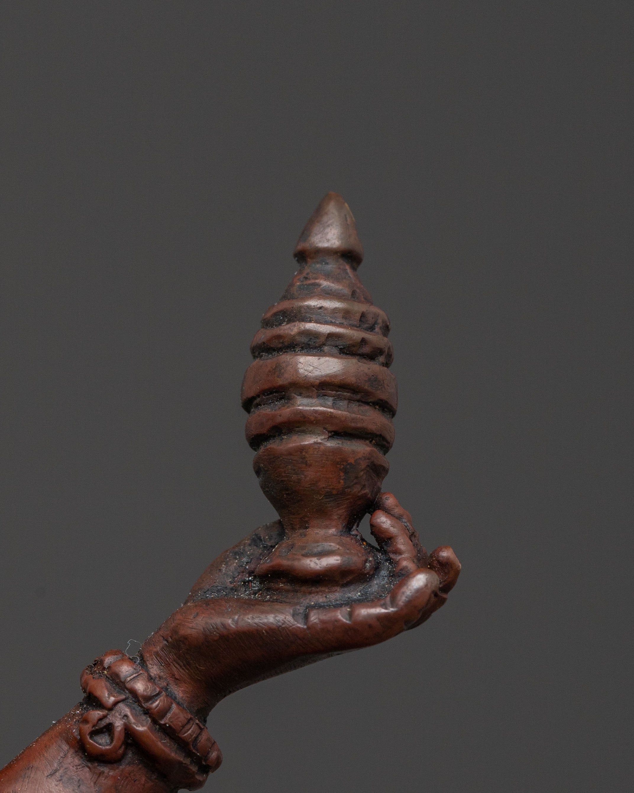 Handmade Devi Laxmi Statue | Oxidized Copper Altar Sculpture