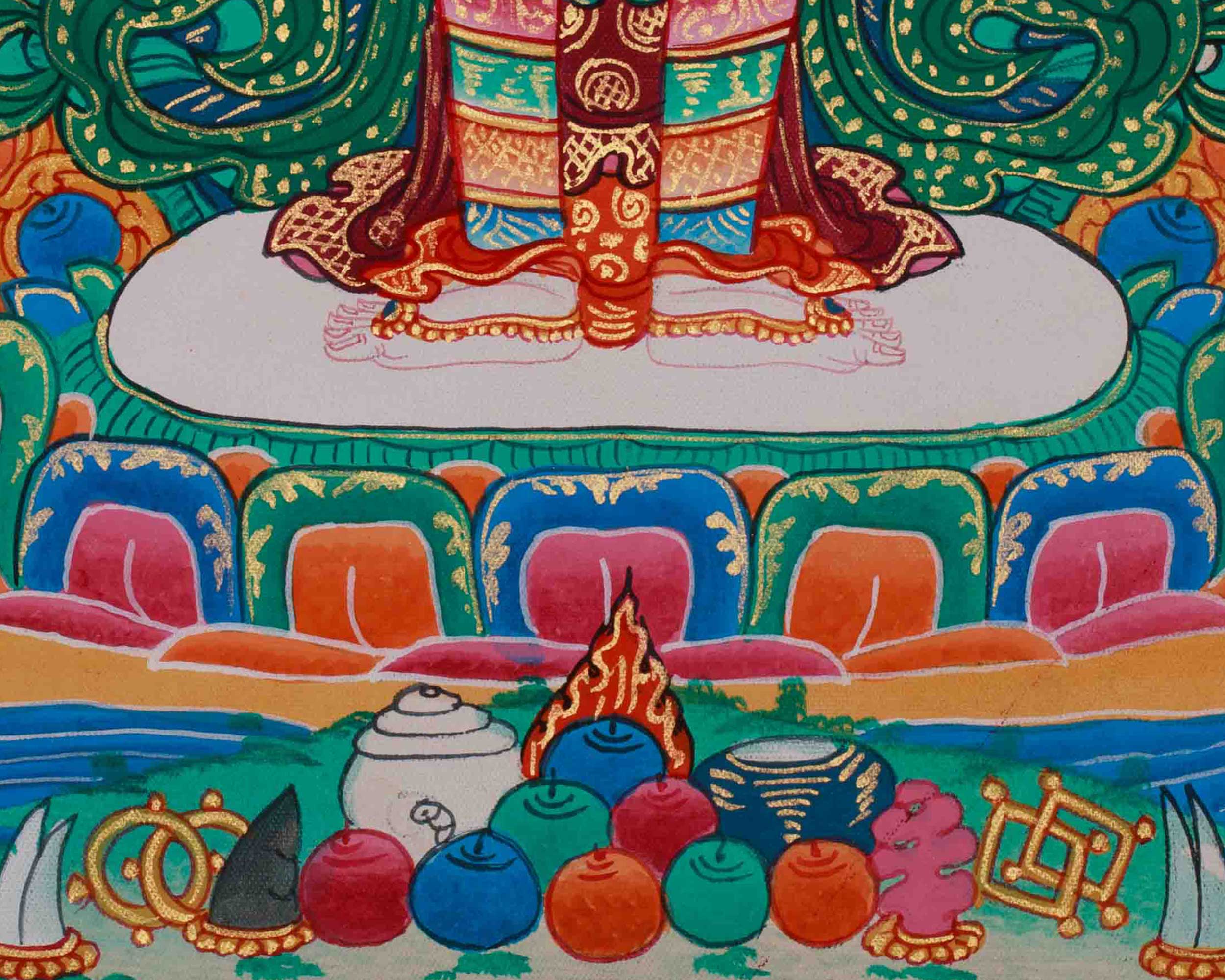 Tibetan 1000 Armed Chenrezig Thangka | Avalokiteshvara Art | Compassion Deity