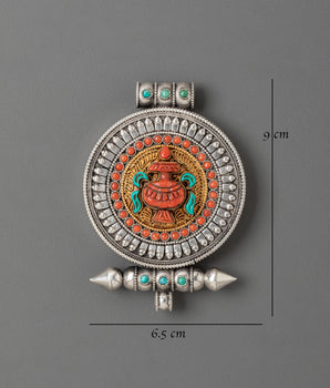 Buddhist Vase Ghau Box Locket | Symbol of Good Fortune