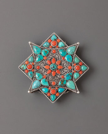 /Spiritual Ghau Box Locket with Flower Design