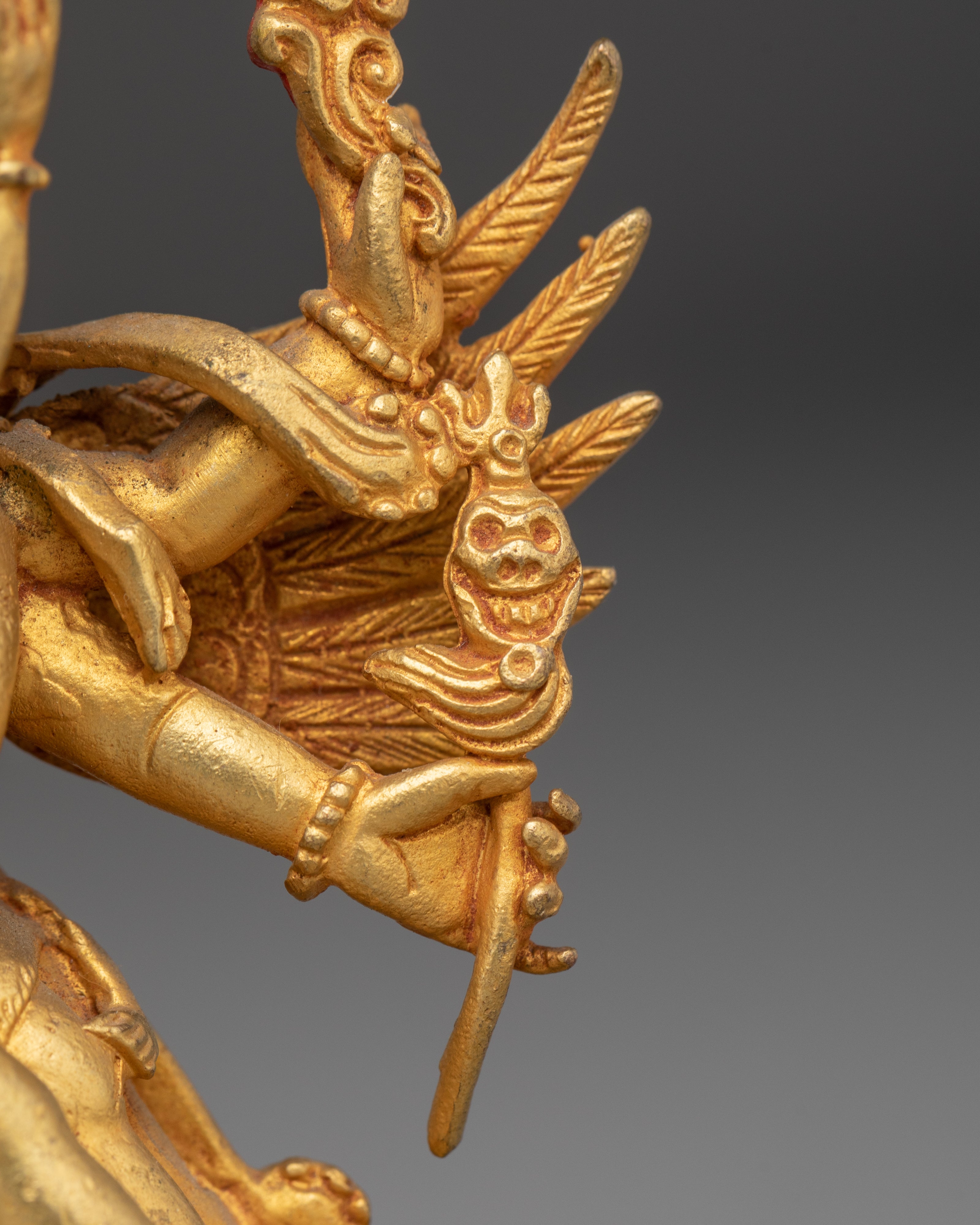 Tibetan Vajrakilaya Protector Statue | Sacred Buddhist Deity
