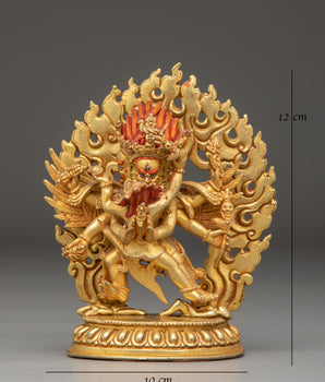 Tibetan Vajrakilaya Protector Statue | Sacred Buddhist Deity