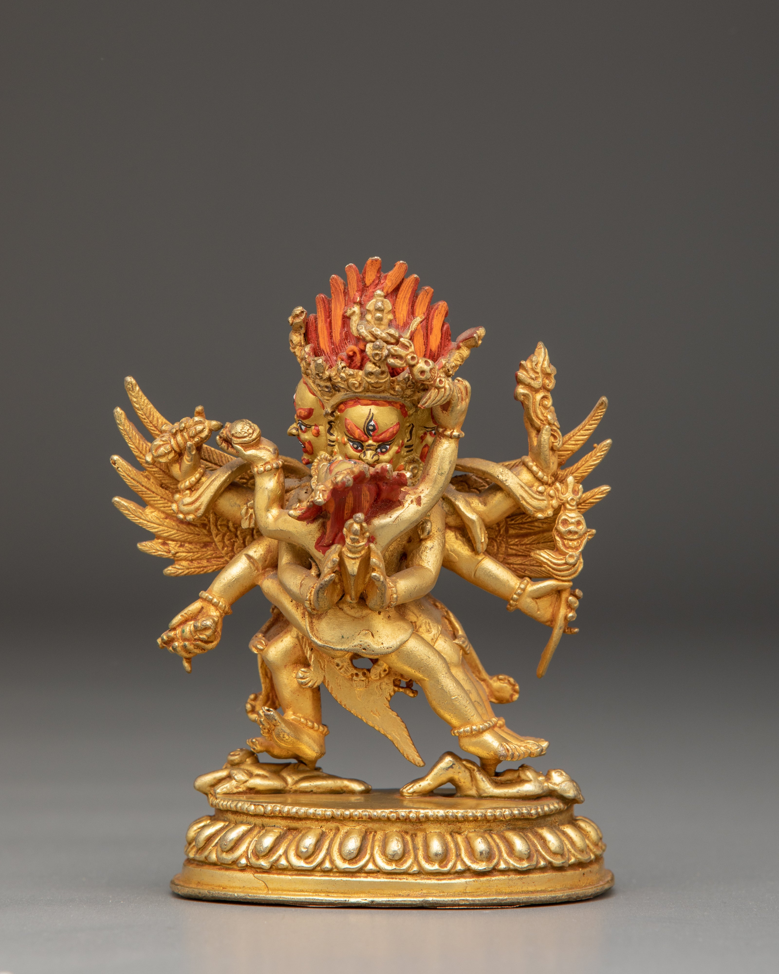 Tibetan Vajrakilaya Protector Statue | Sacred Buddhist Deity