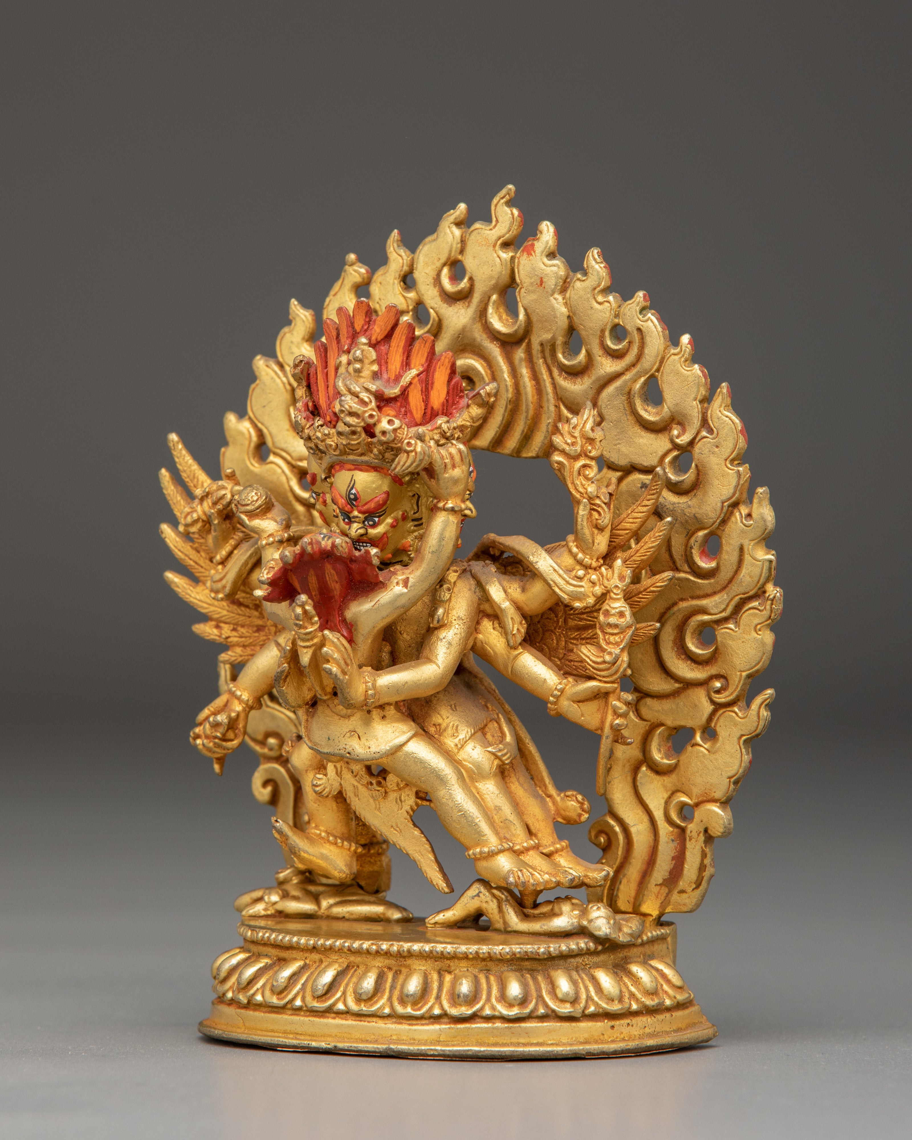 Tibetan Vajrakilaya Protector Statue | Sacred Buddhist Deity