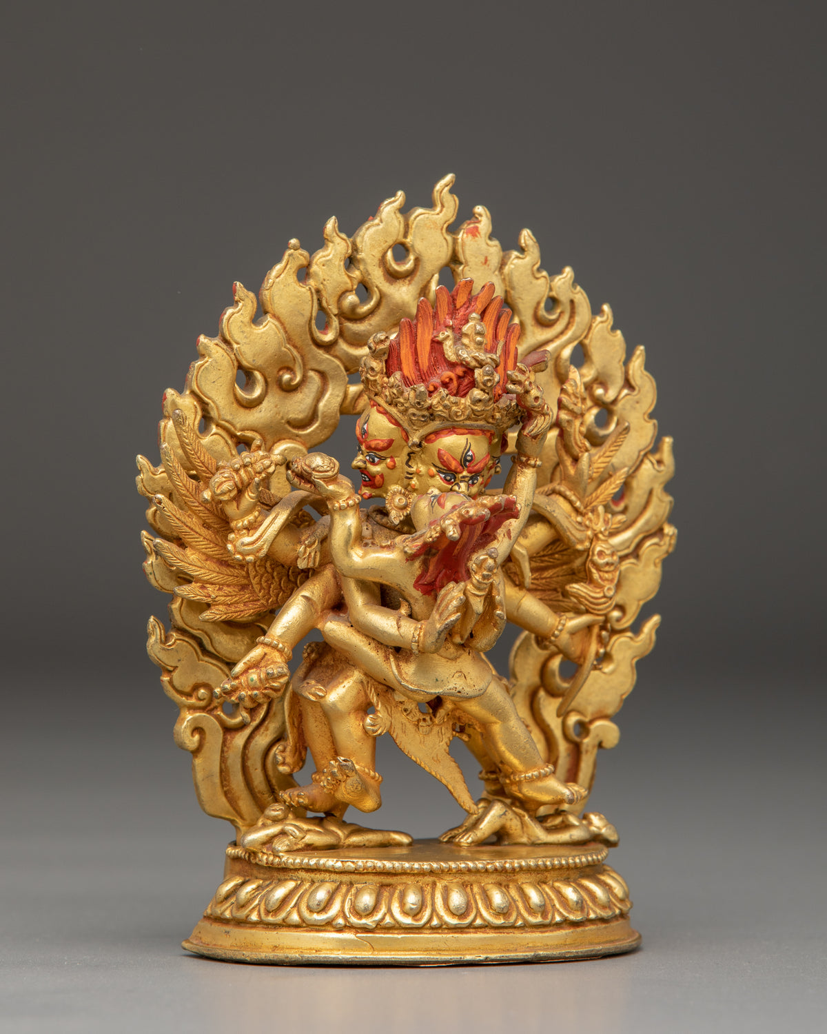 Tibetan Vajrakilaya Protector Statue | Sacred Buddhist Deity
