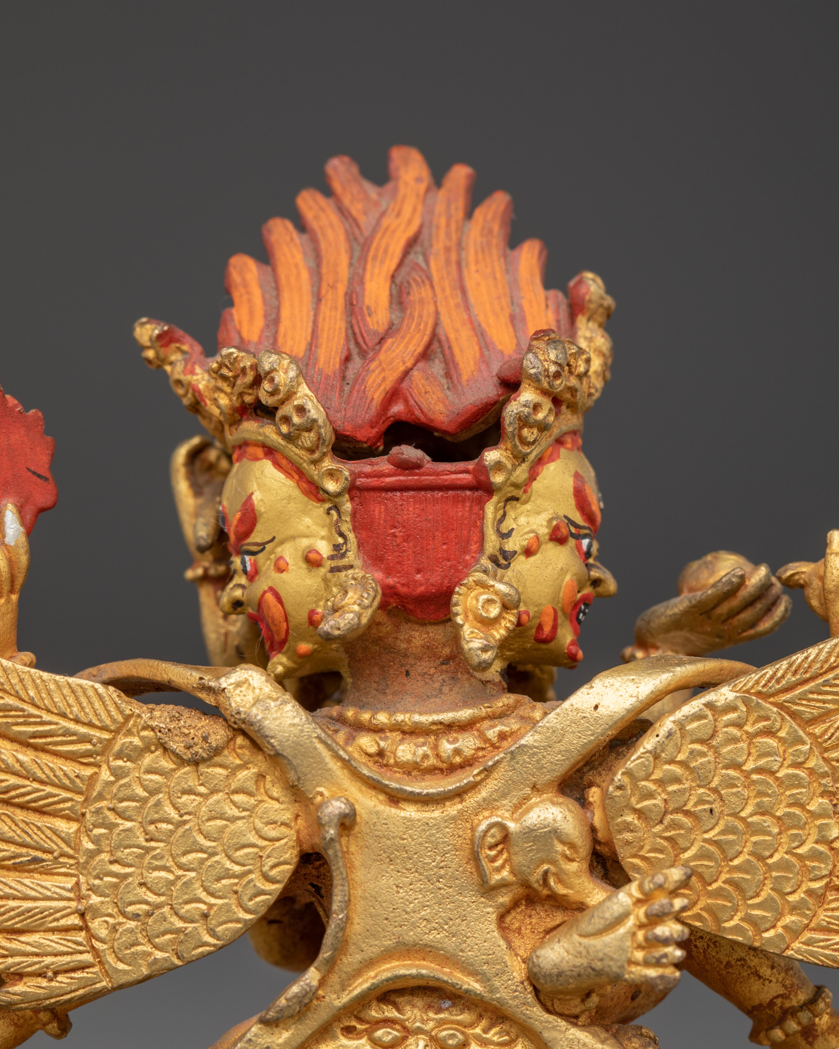 Tibetan Vajrakilaya Protector Statue | Sacred Buddhist Deity