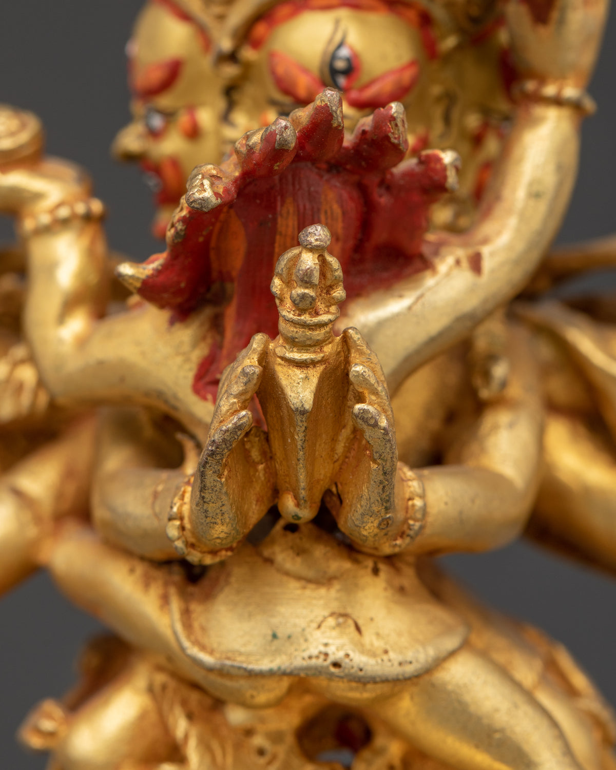 Tibetan Vajrakilaya Protector Statue | Sacred Buddhist Deity