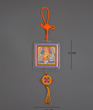 Tibetan Jambhala Protection Buti | Buddhist Wealth Deity Amulet