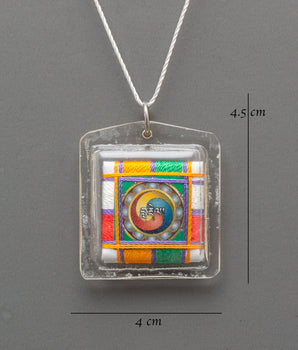 Tibetan Gankyil Amulet | Canvas Thread Buddhist Buti Charm
