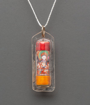 Handcrafted Chenrezig Pendant | Sacred Amulet for Blessings and Protection