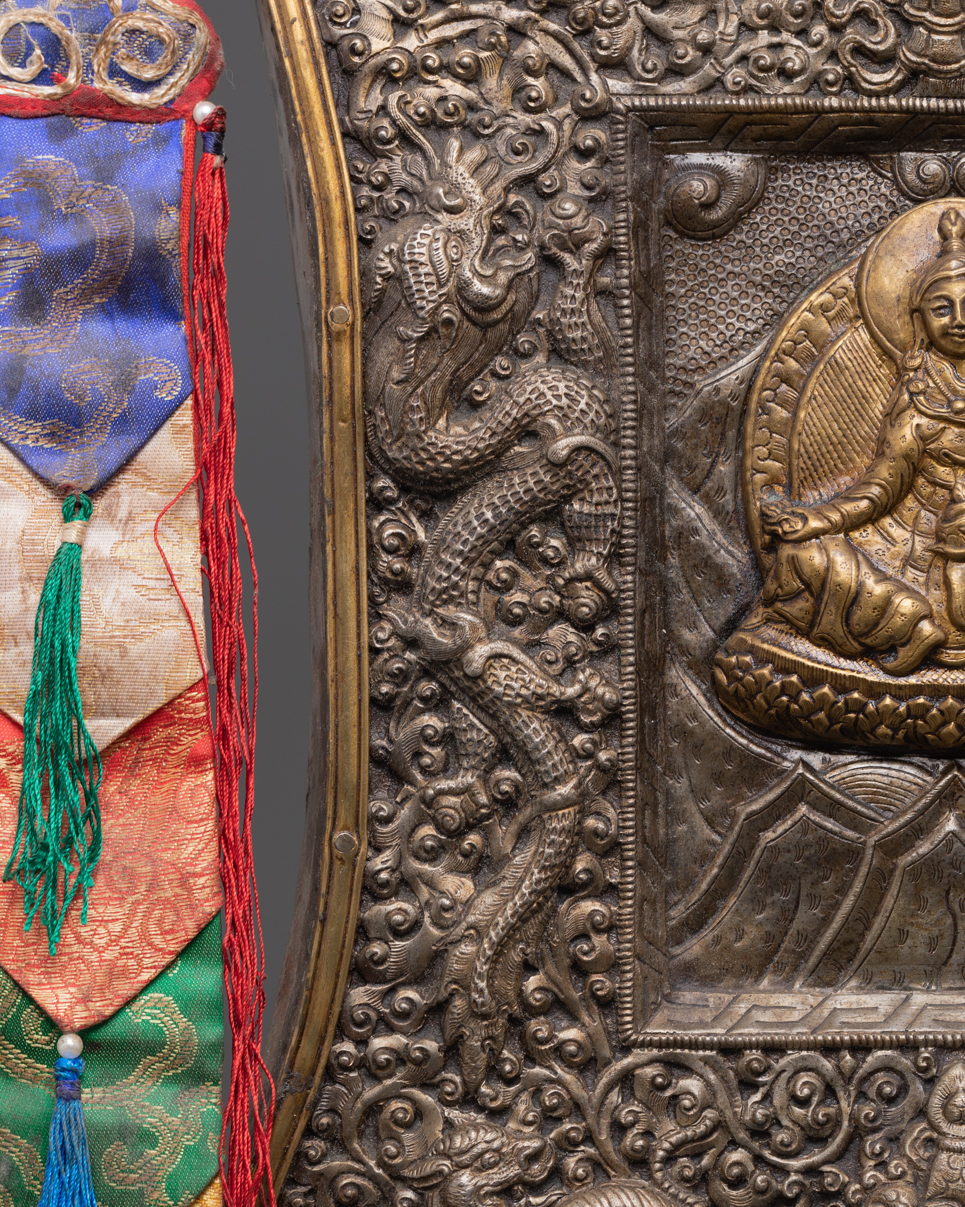 Guru Rinpoche Iron Wall Hanging | Tibetan Metalwork