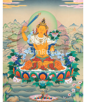 Manjushri Canvas Print's Sacred Energy