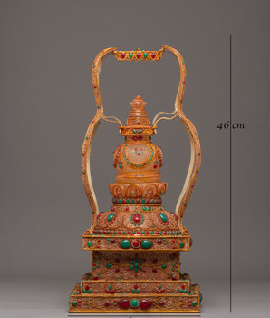 Handcrafted Stupa for Ritual Ceremonies | Symbol of Wisdom