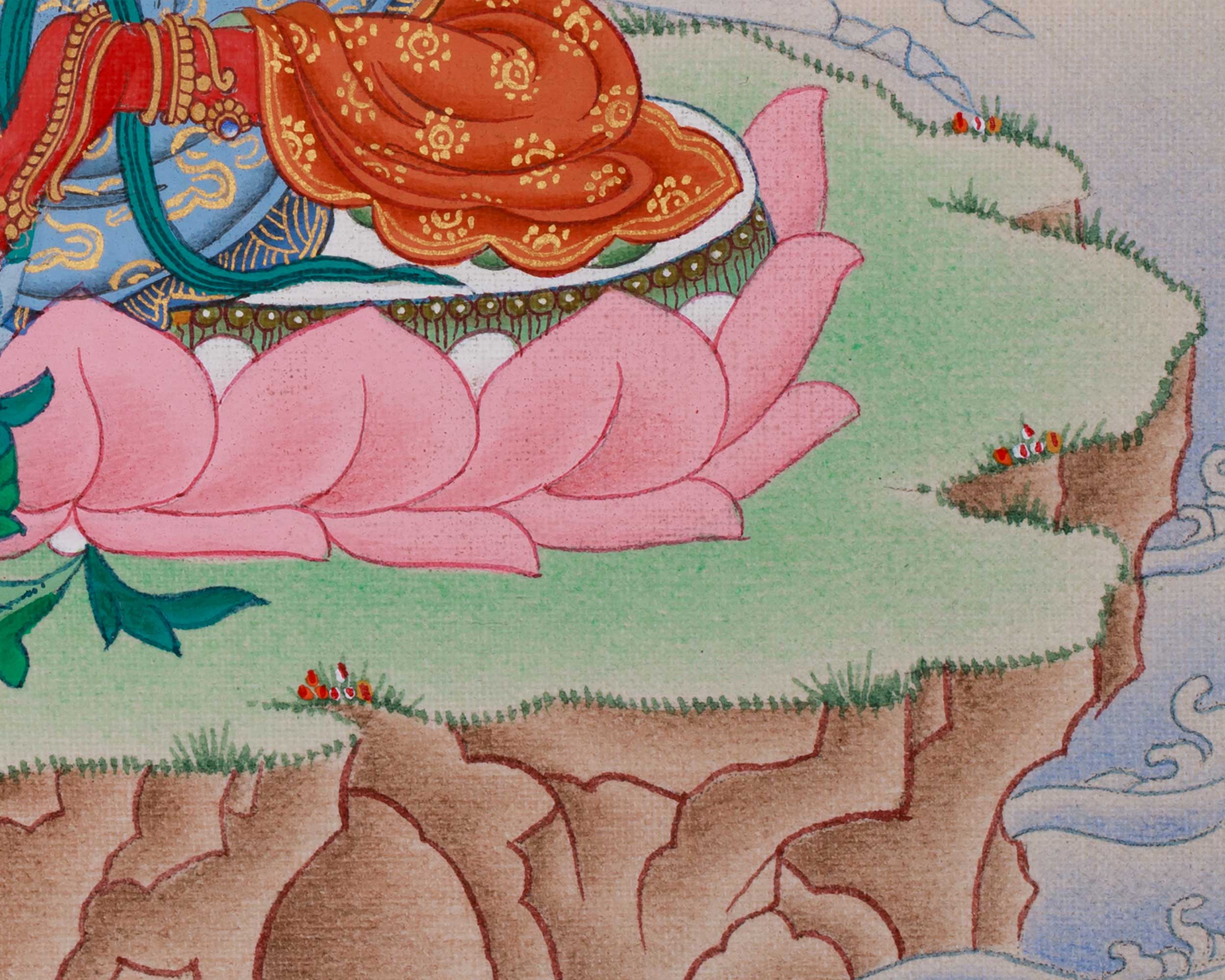 Traditional Red Tara Thangka | Goddess of Magnetizing Energy | Spiritual Awakening