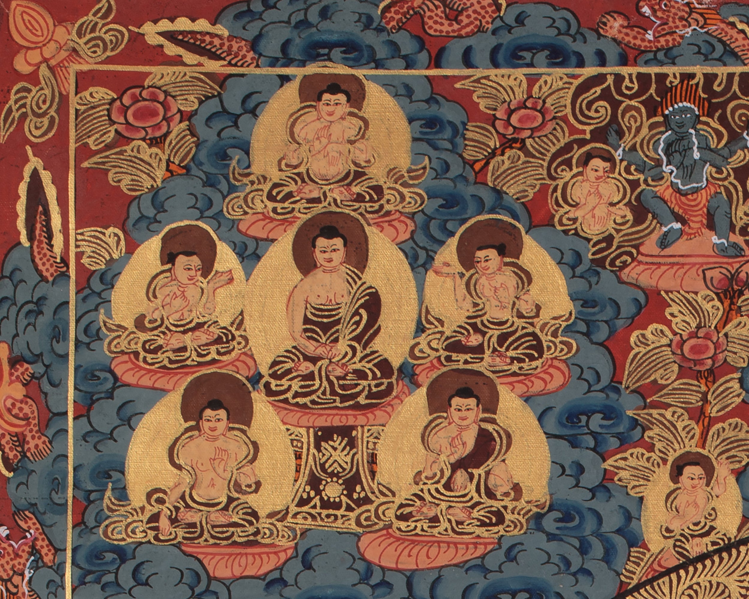 Buddha Mandala Tibetan Artwork | A Spiritual Representation of Sacred Geometry