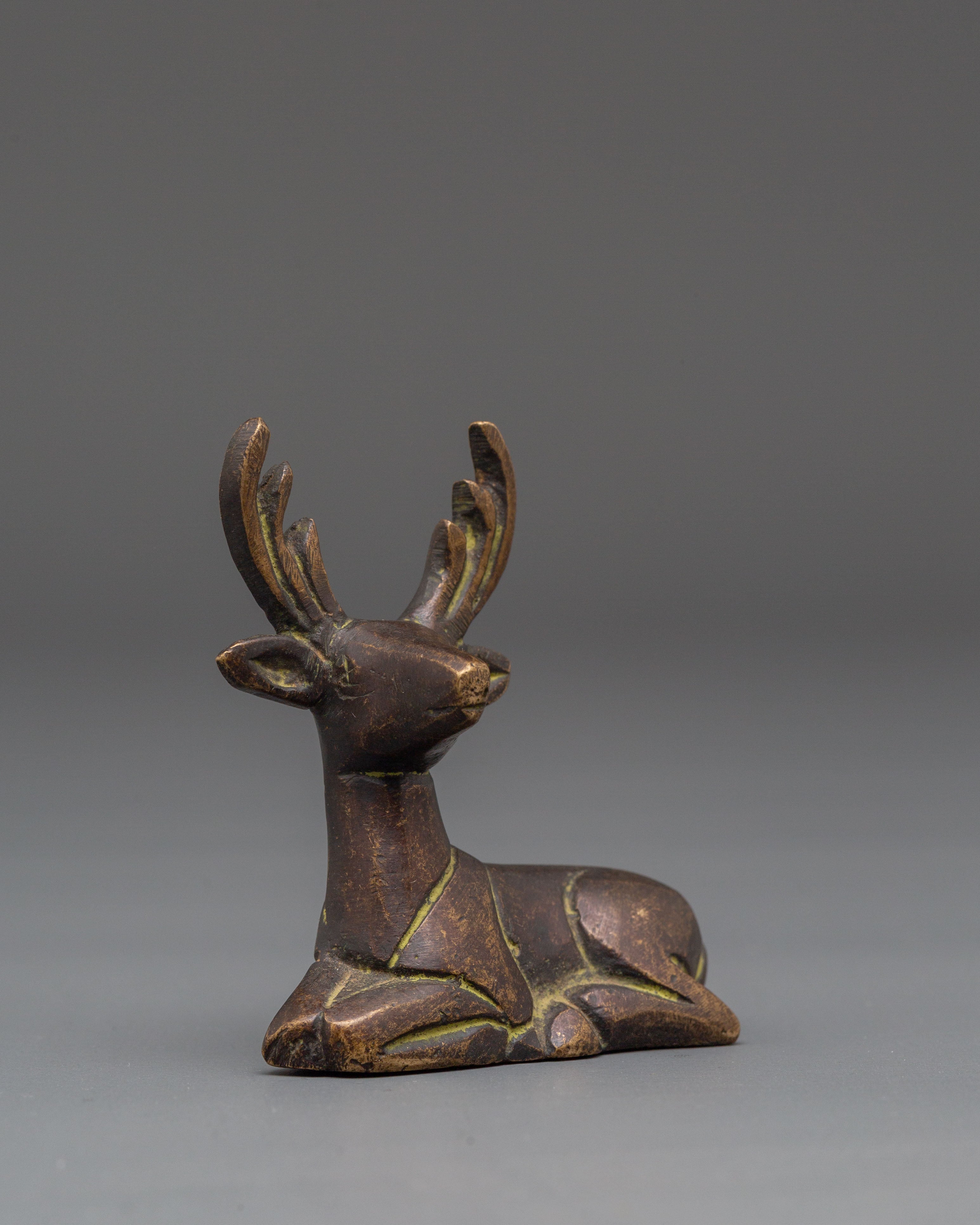 Himalayan Deer Sculpture | Spiritual Home and Altar Decor
