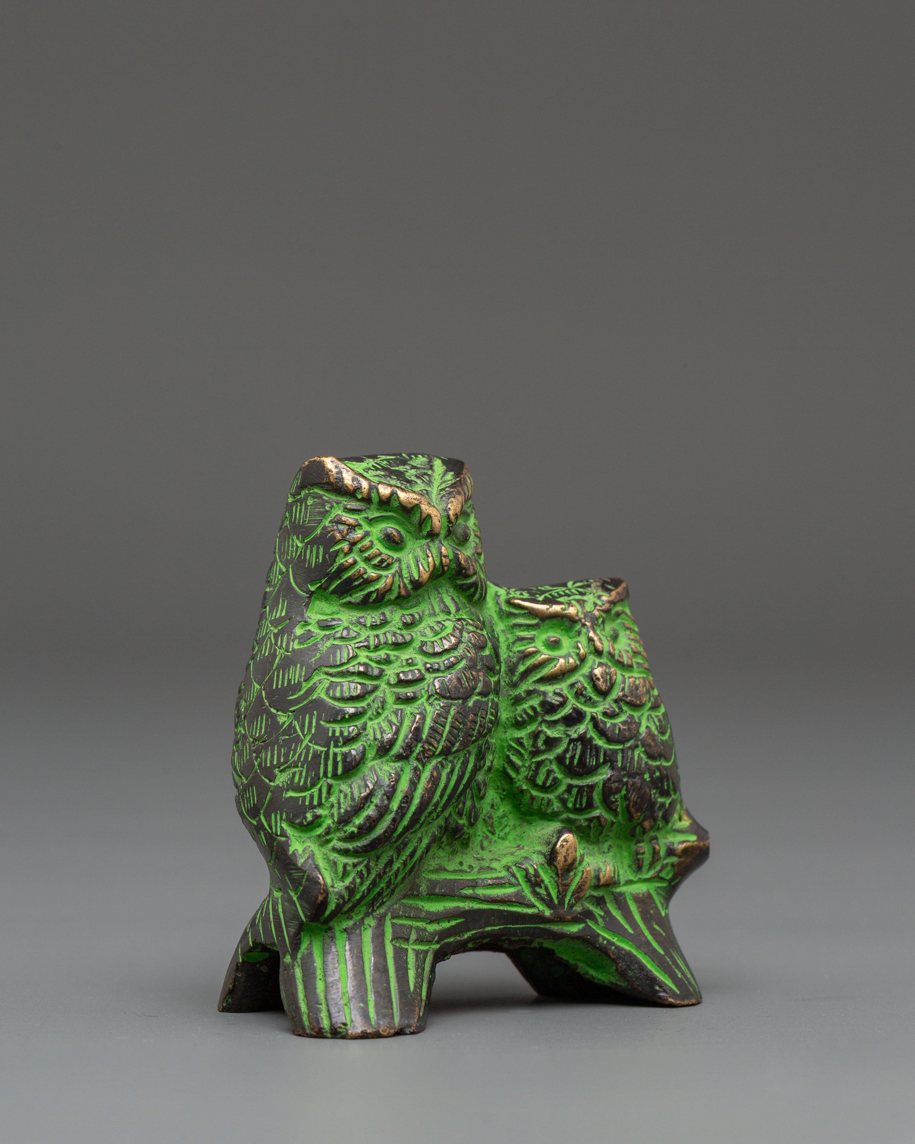 Decorative Himalayan Owl Figure | Altar Decor Art