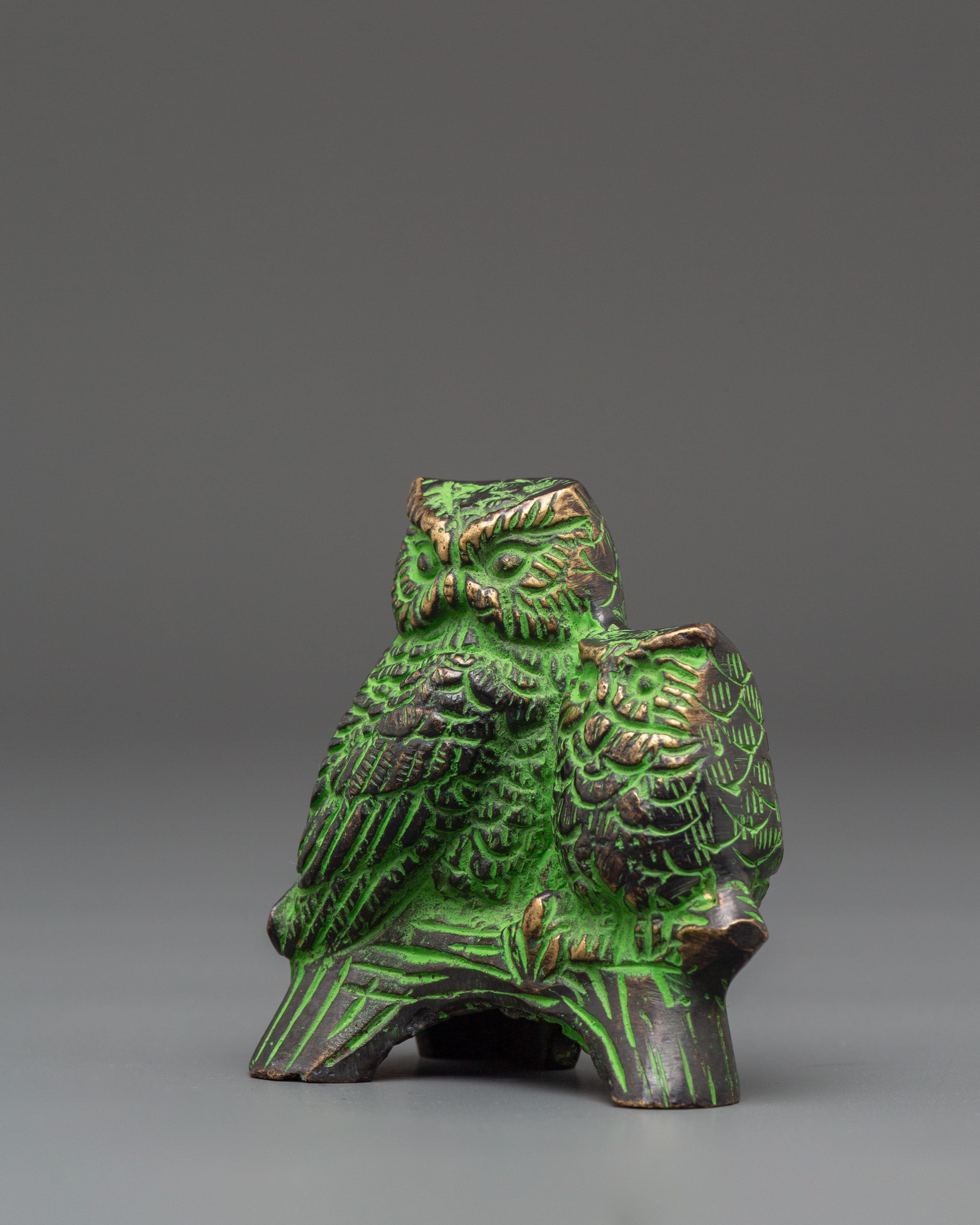 Decorative Himalayan Owl Figure | Altar Decor Art