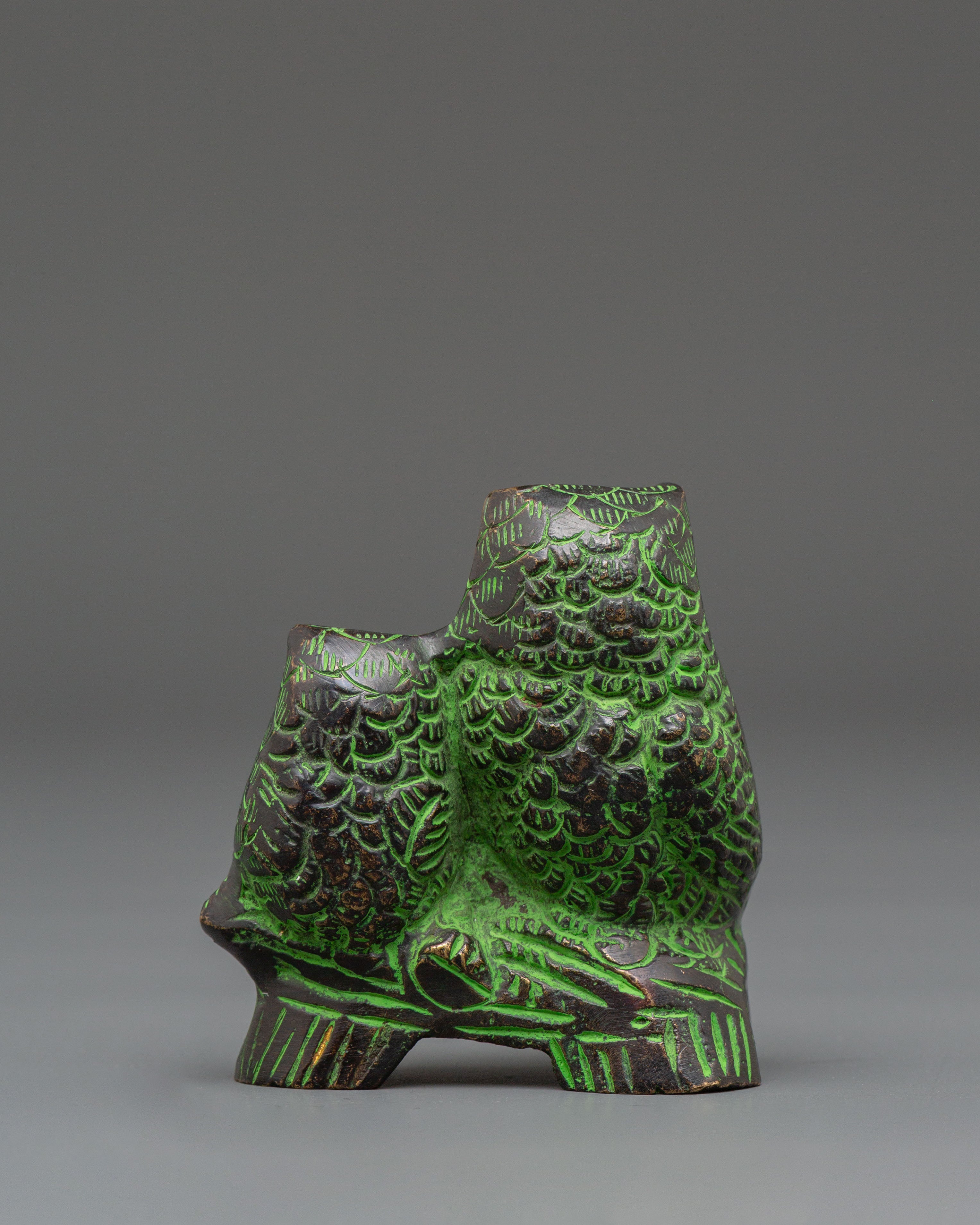 Decorative Himalayan Owl Figure | Altar Decor Art