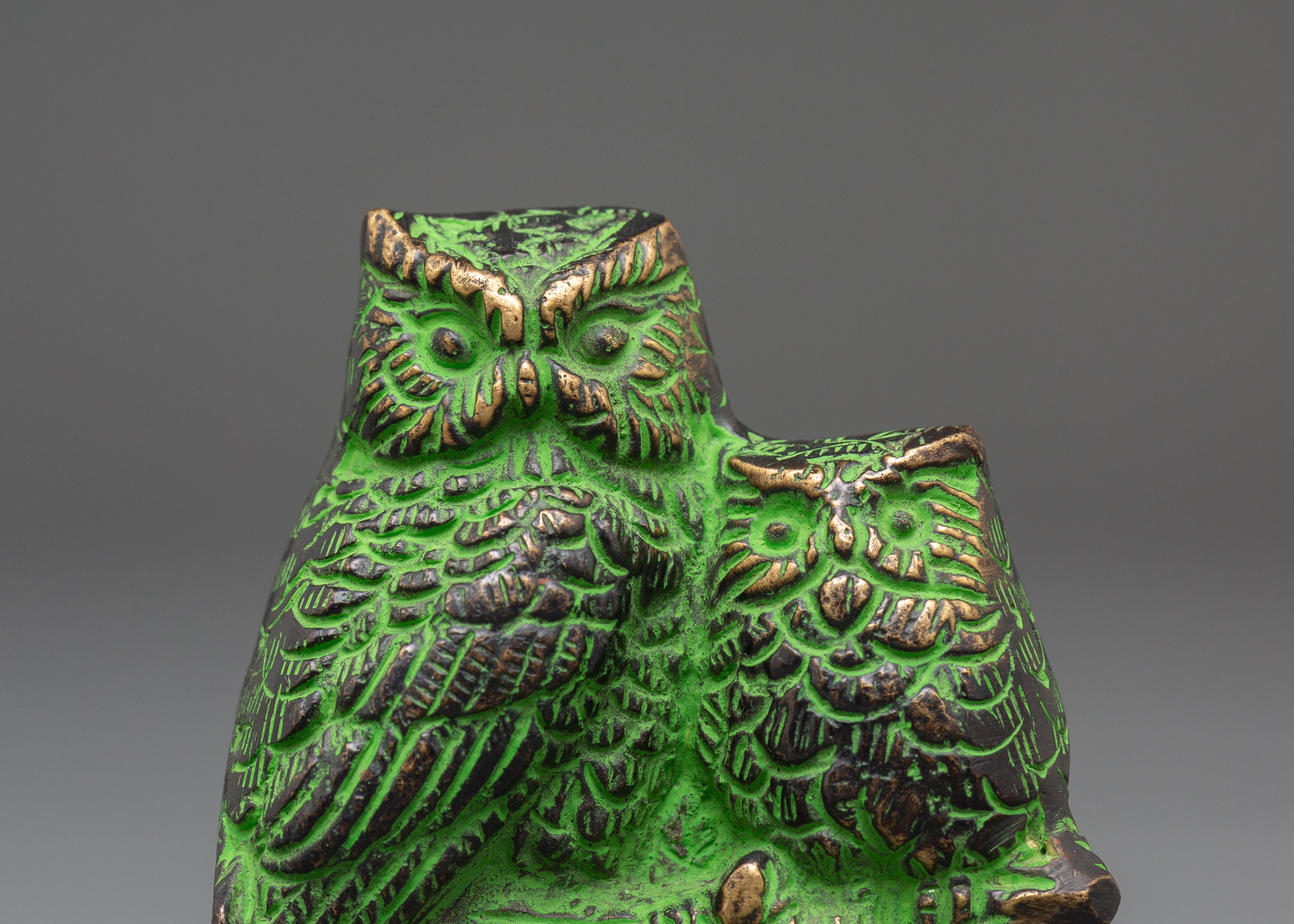 Decorative Himalayan Owl Figure | Altar Decor Art