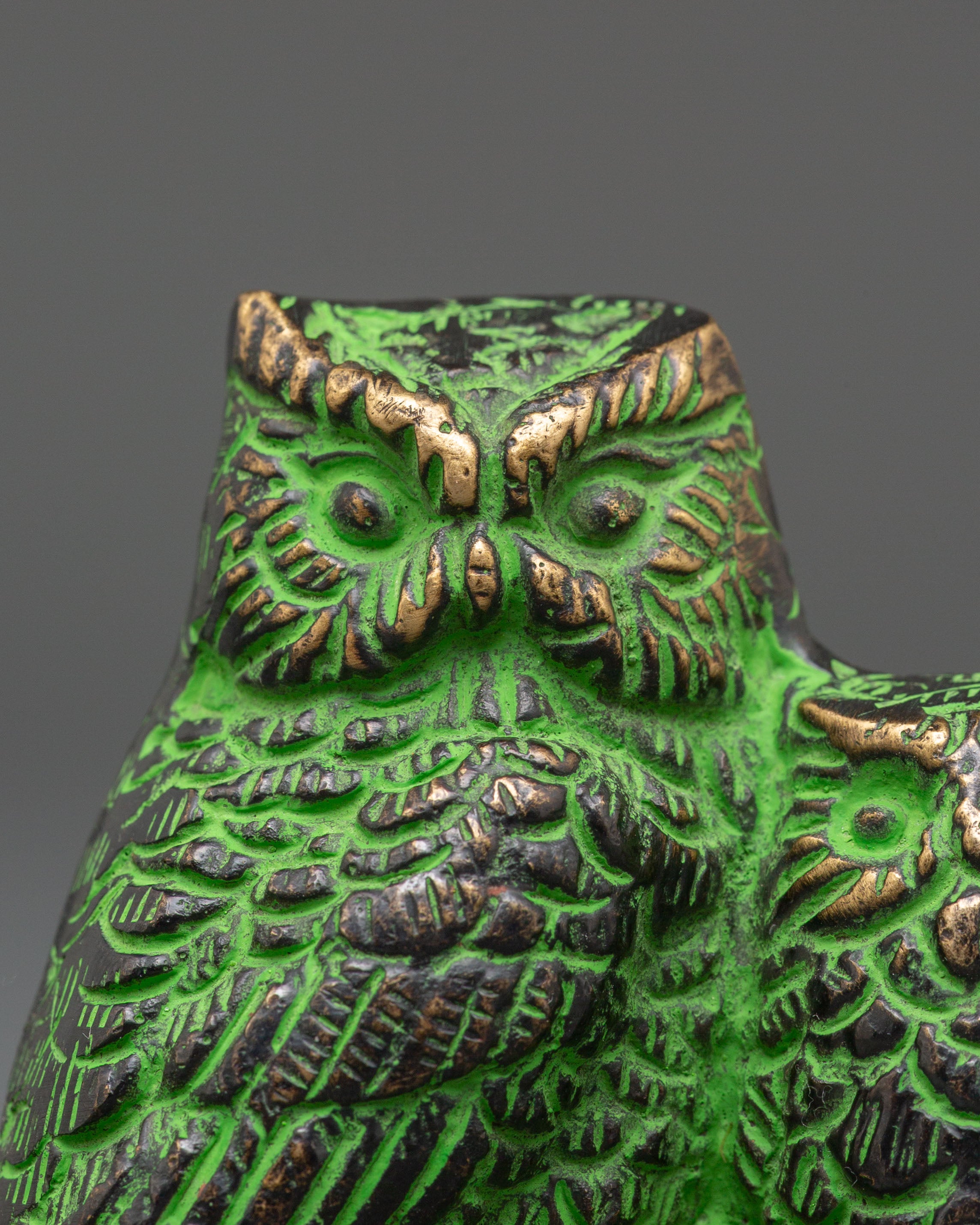 Decorative Himalayan Owl Figure | Altar Decor Art