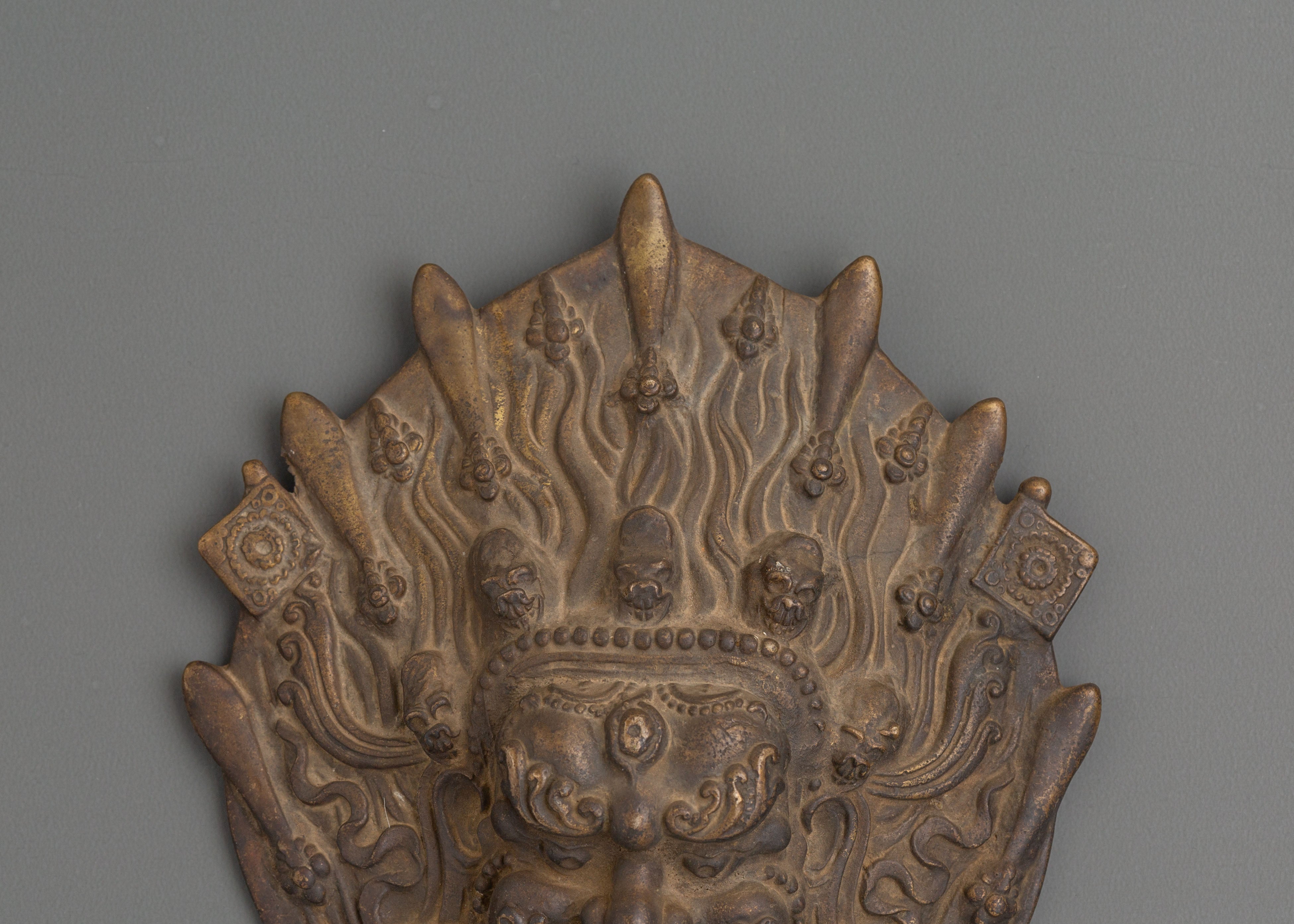 Handmade Mahakala Mask Wall Hanging | Symbol of Protection