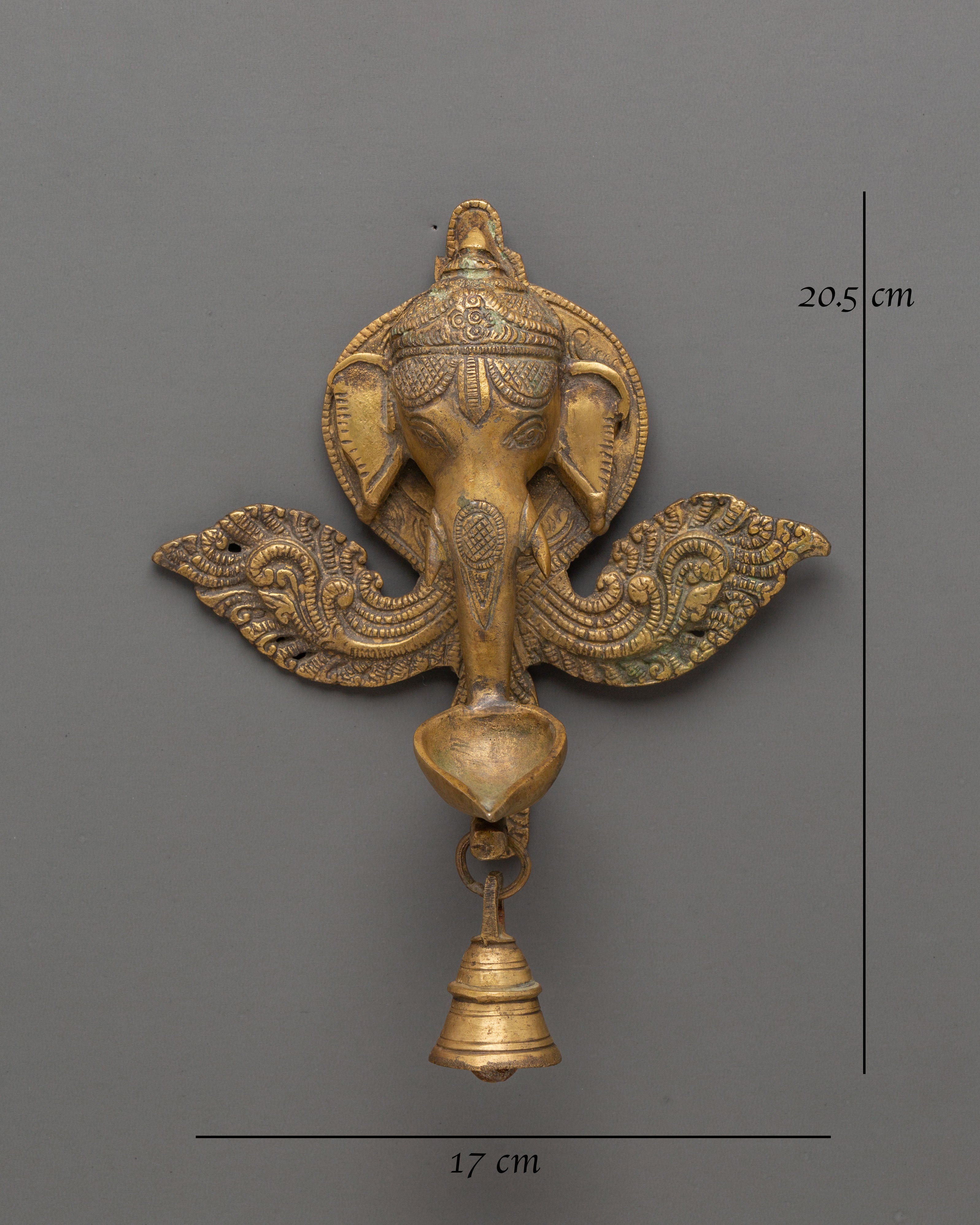 Ganesha Wall Lamp | Traditional Oil Lamp Holder