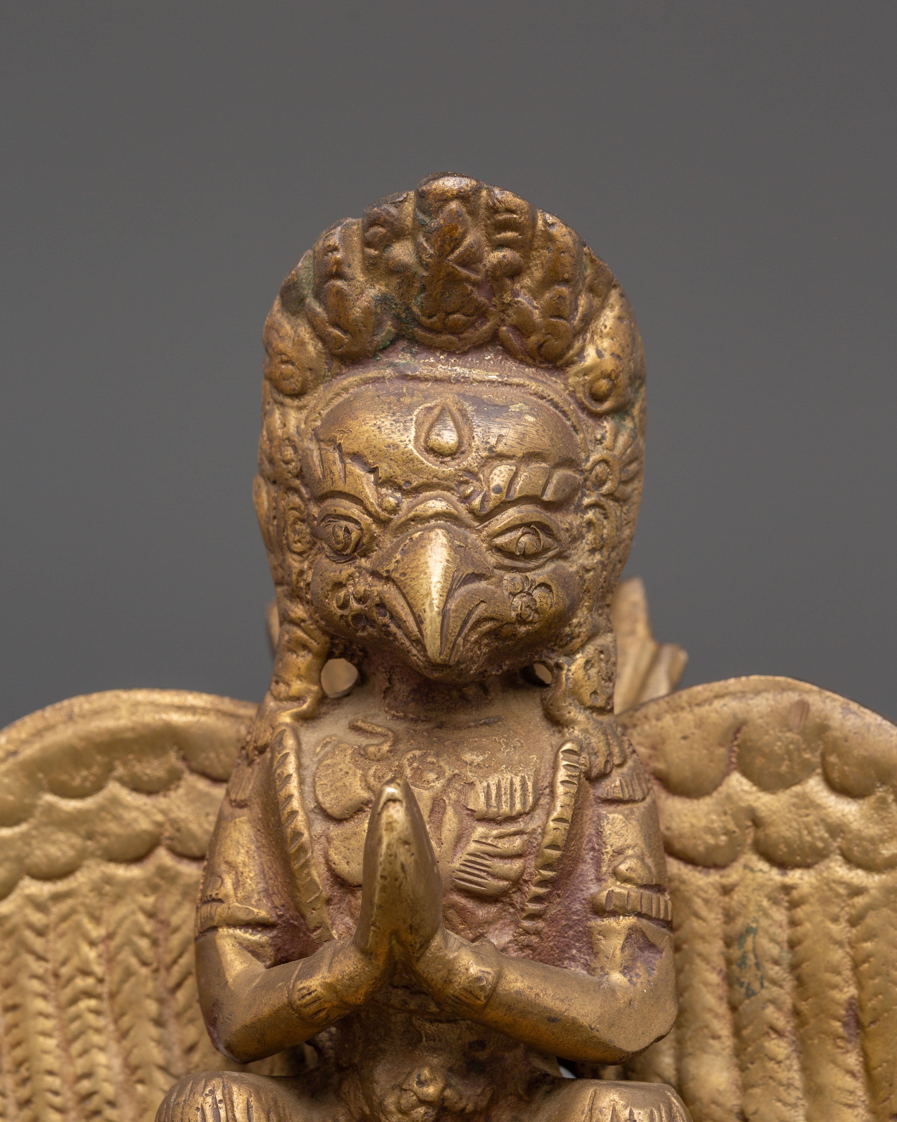 Handcrafted Garuda Candle Holder | Hindu Buddhist Deity Altar Decor