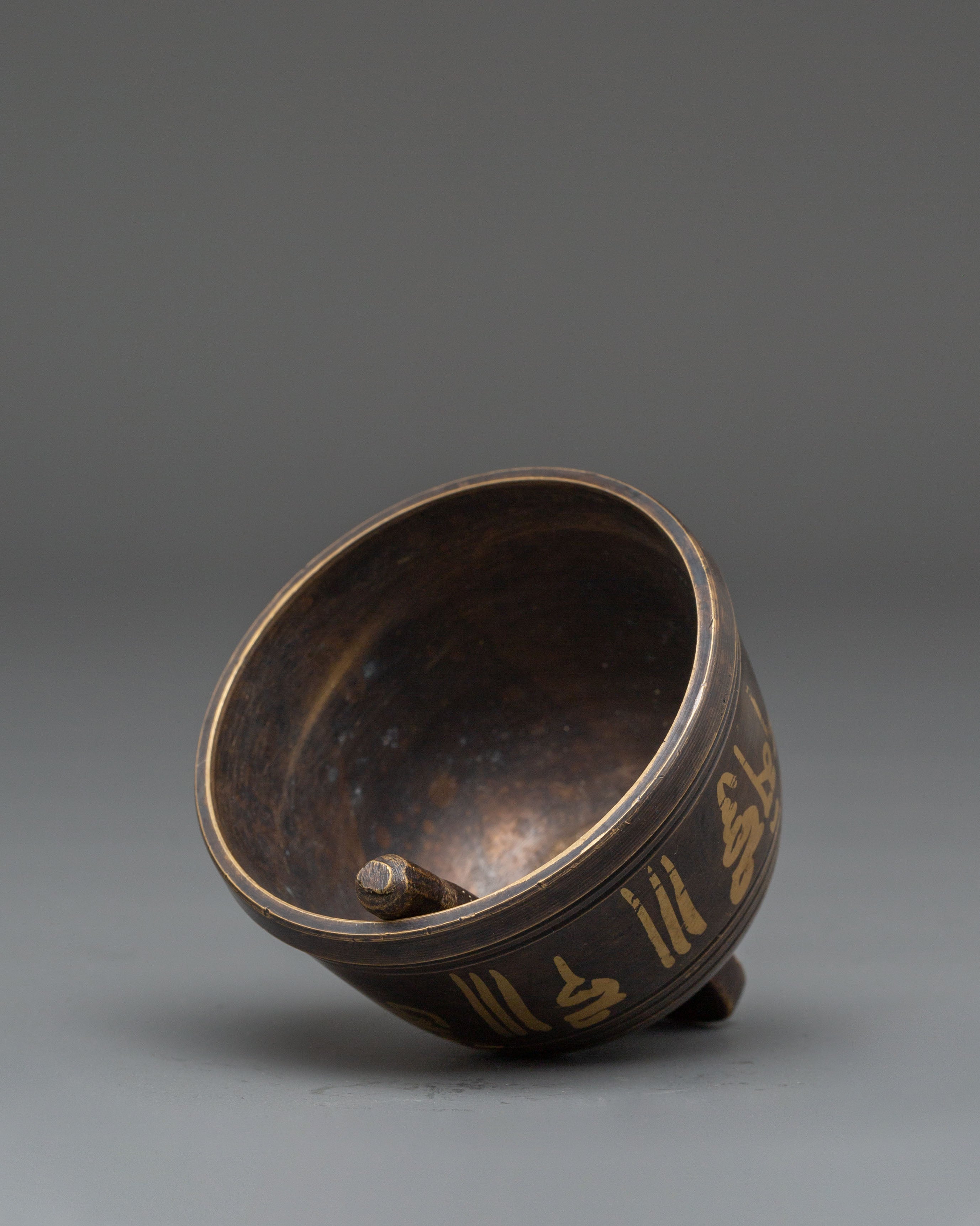 Hanging Bell for Ceremonies | Tibetan Script Bell for Meditation & Rituals