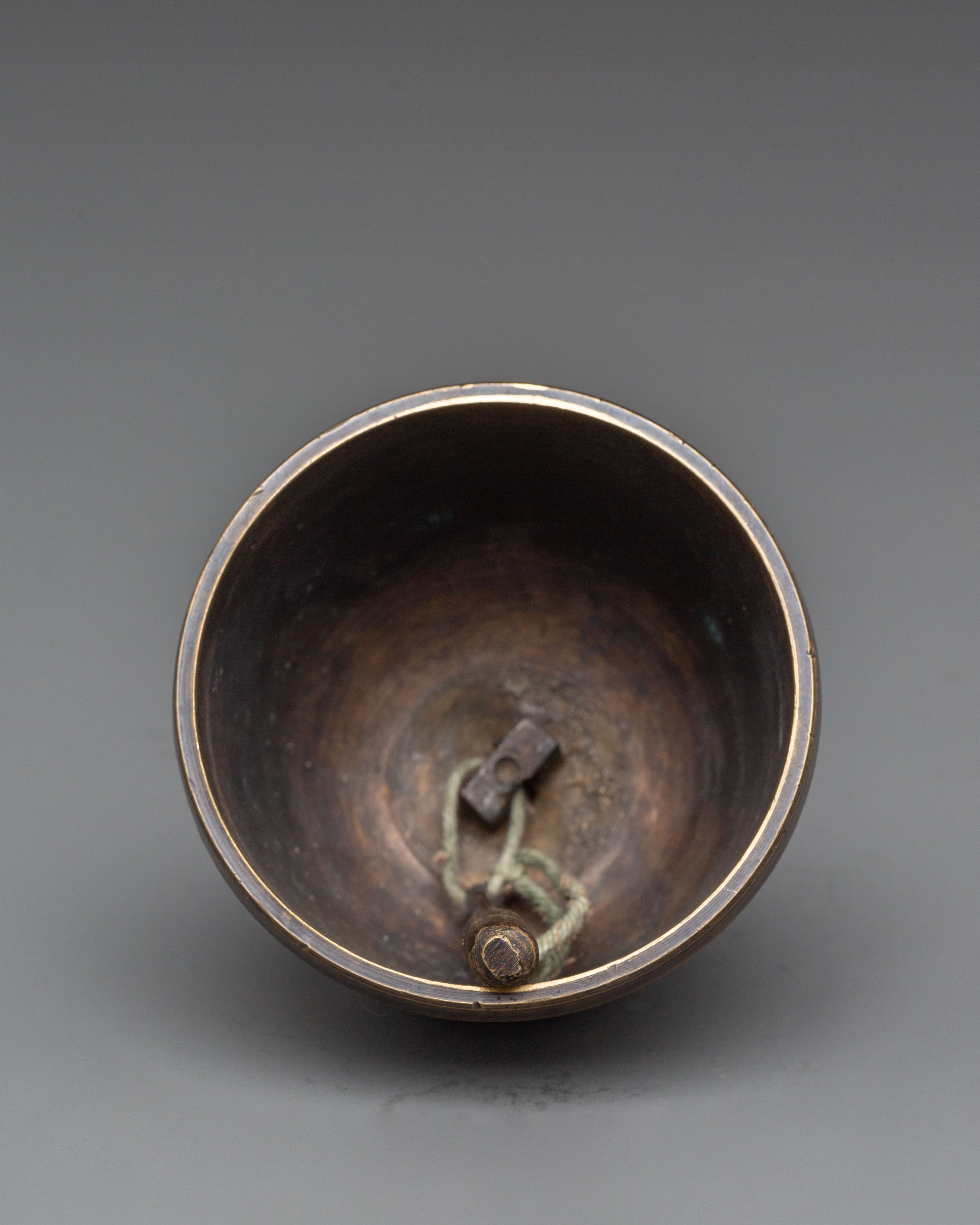 Hanging Bell for Ceremonies | Tibetan Script Bell for Meditation & Rituals