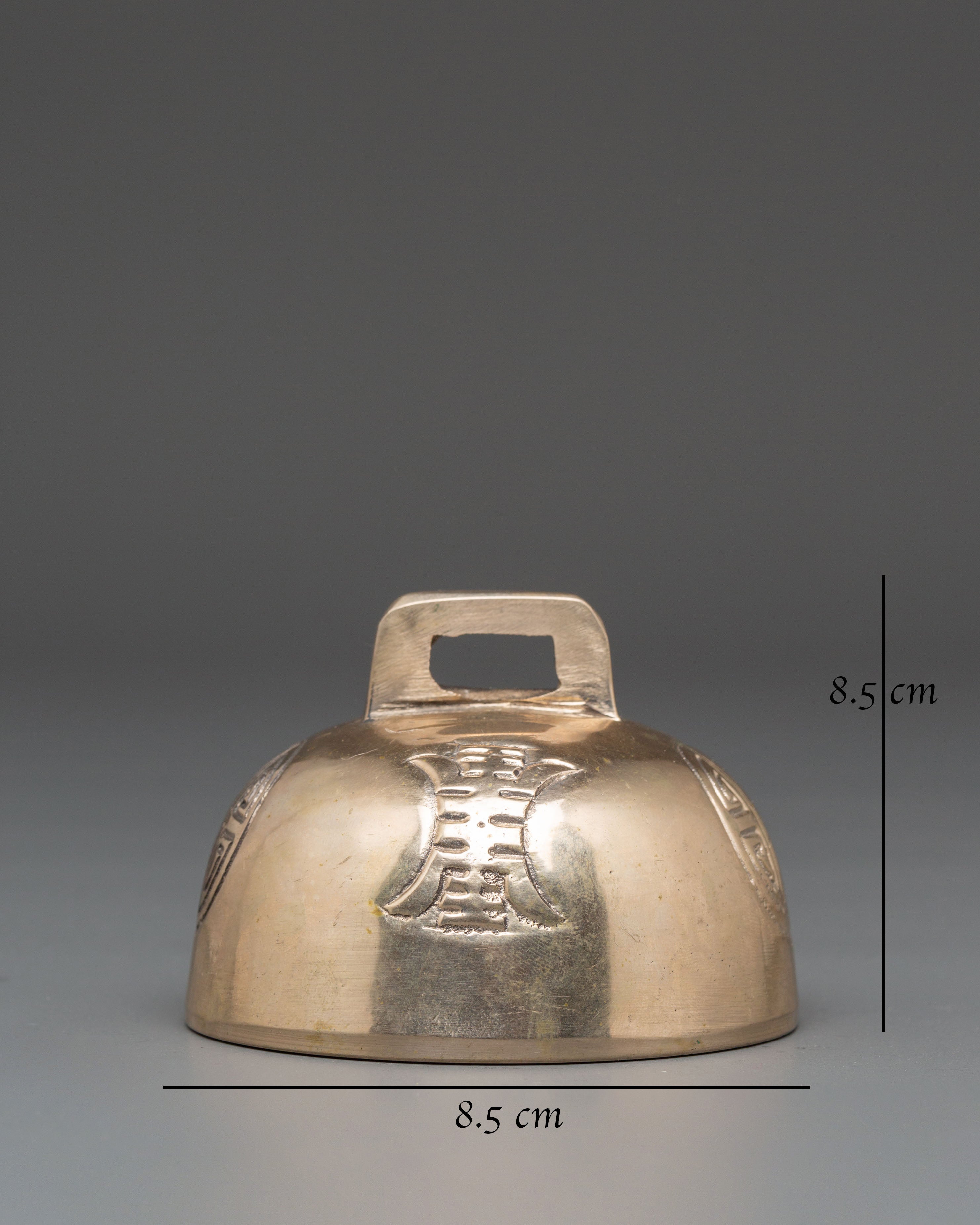 Tibetan Brass Hanging Bell | Handmade Meditation Instrument