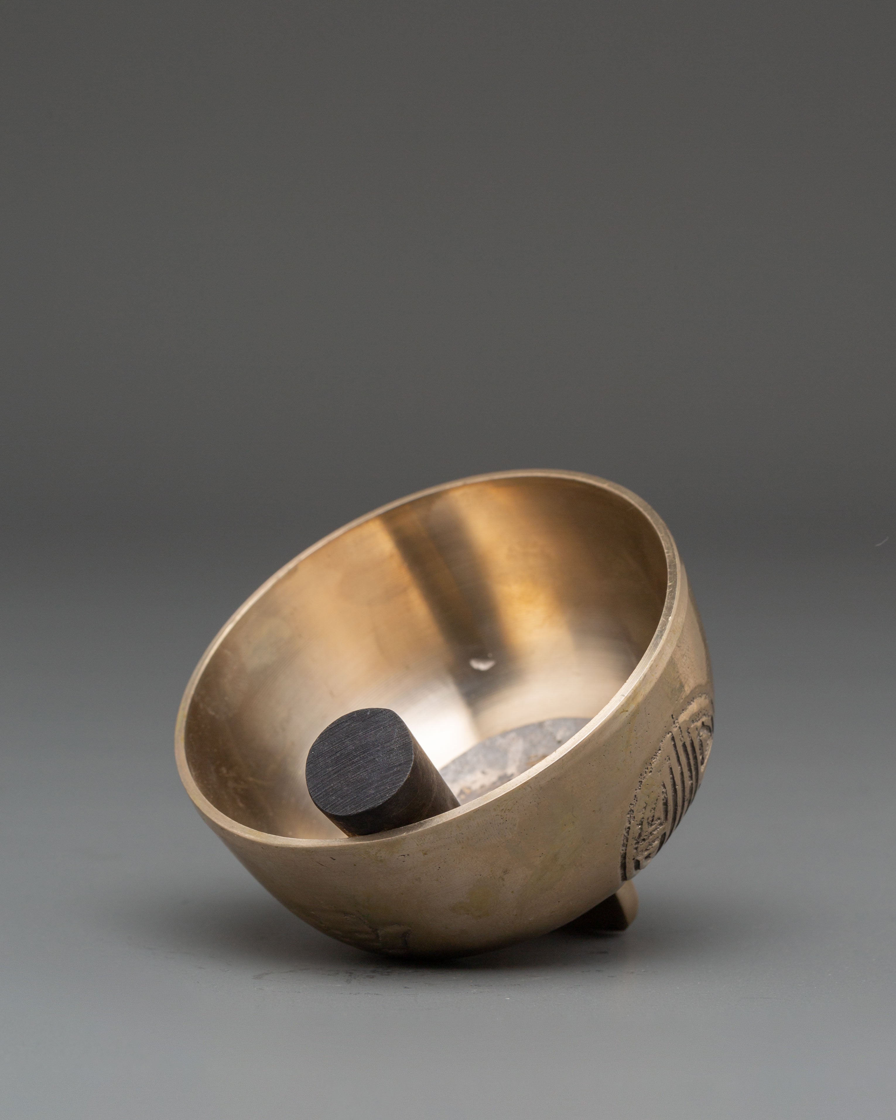 Tibetan Brass Hanging Bell | Handmade Meditation Instrument