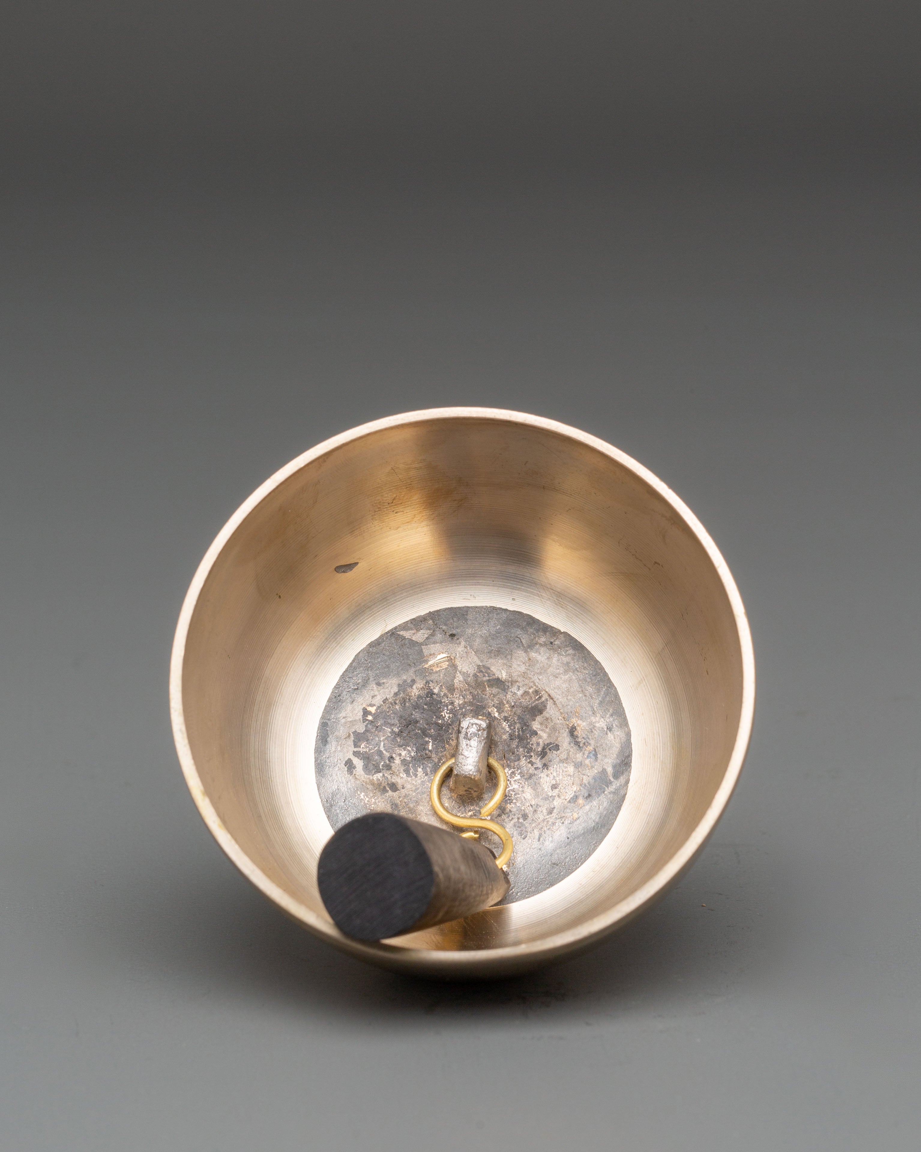 Tibetan Brass Hanging Bell | Handmade Meditation Instrument