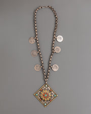 Handmade silver locket with intricate design