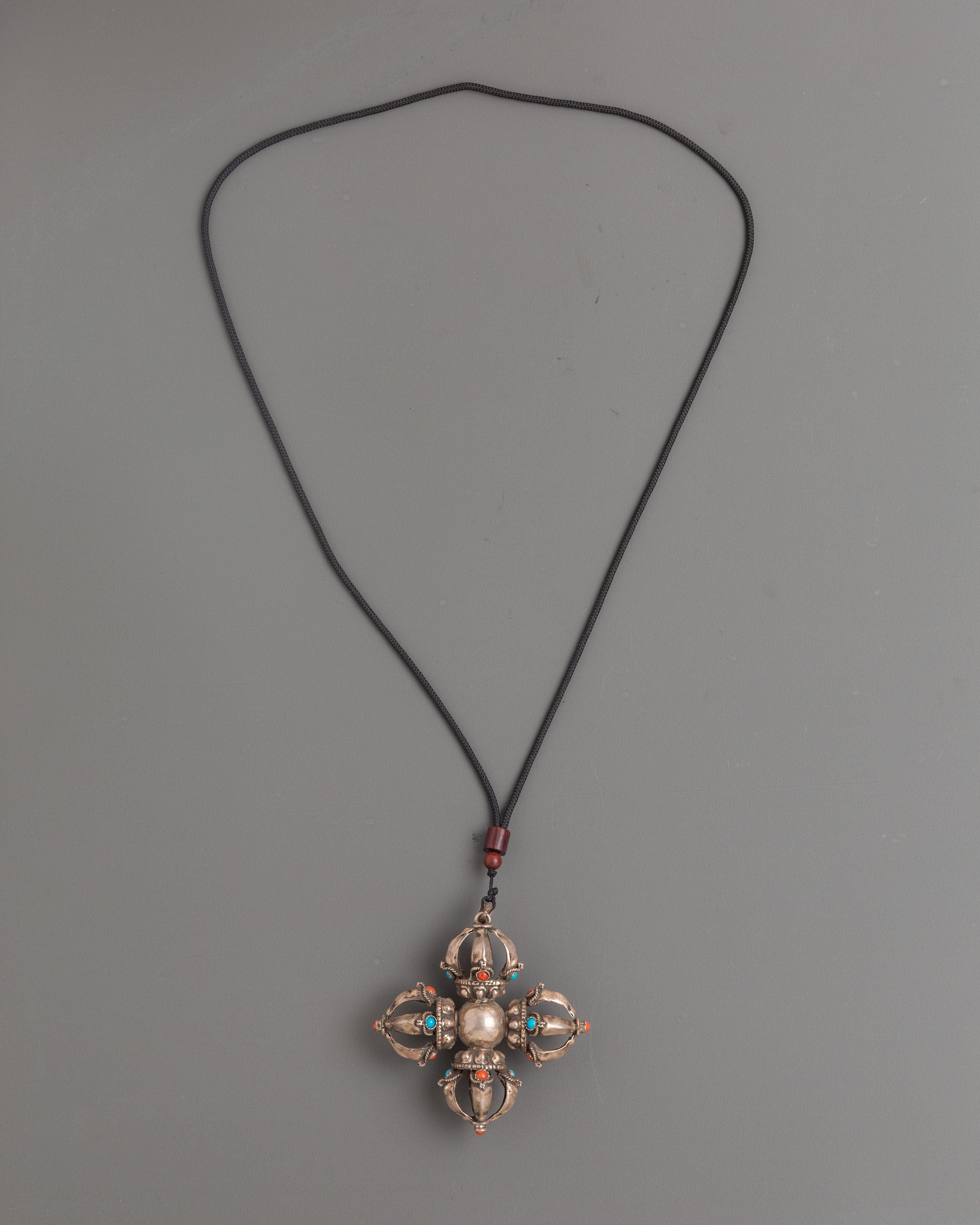 Handcrafted Vajra Buddhist Locket | Spiritual and Symbolic Jewelry