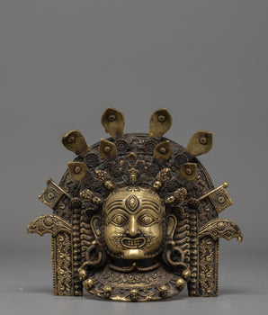 Akash Bhairav Mask Wall Hanging | Spiritual and Cultural Wall Decor