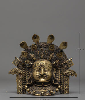 Akash Bhairav Mask Wall Hanging | Spiritual and Cultural Wall Decor