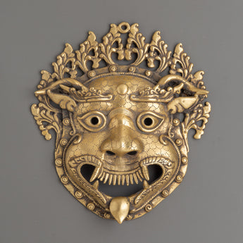 Buddhist Mahakala Mask Wall-Hanging