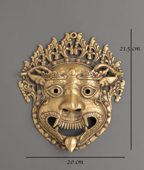 Buddhist Mahakala Mask Wall-Hanging | Spiritual Wall Art