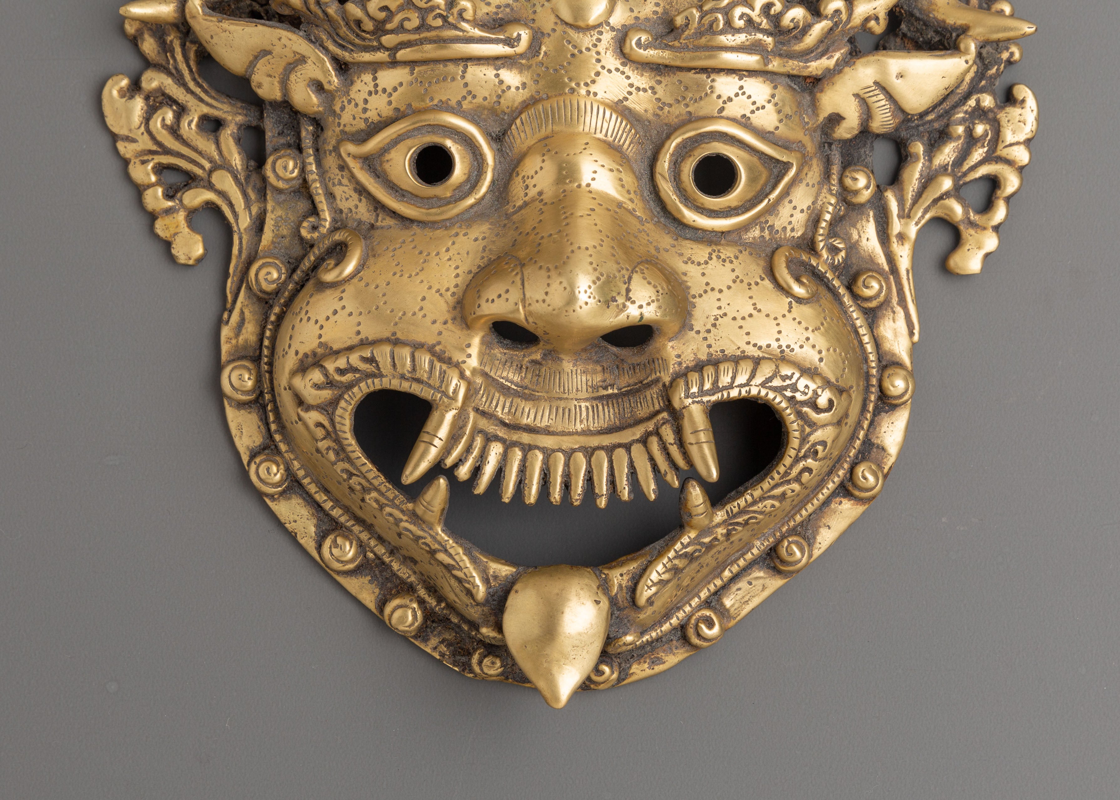 Buddhist Mahakala Mask Wall-Hanging | Spiritual Wall Art