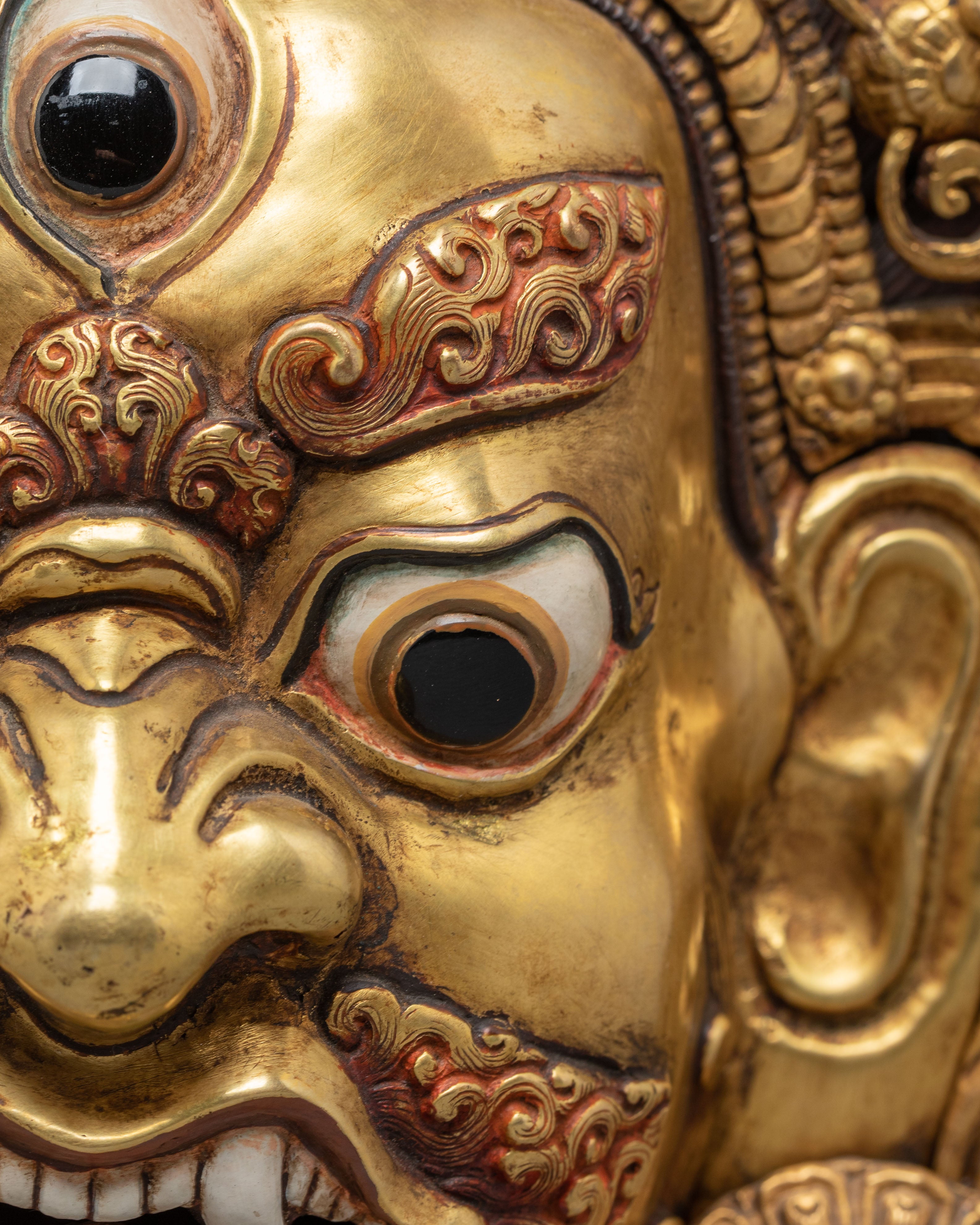 Tibetan Buddhist Deity-Mahakala Wall Hanging | Symbol of Protection