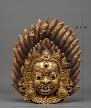 Tibetan Buddhist Deity-Mahakala Wall Hanging | Symbol of Protection