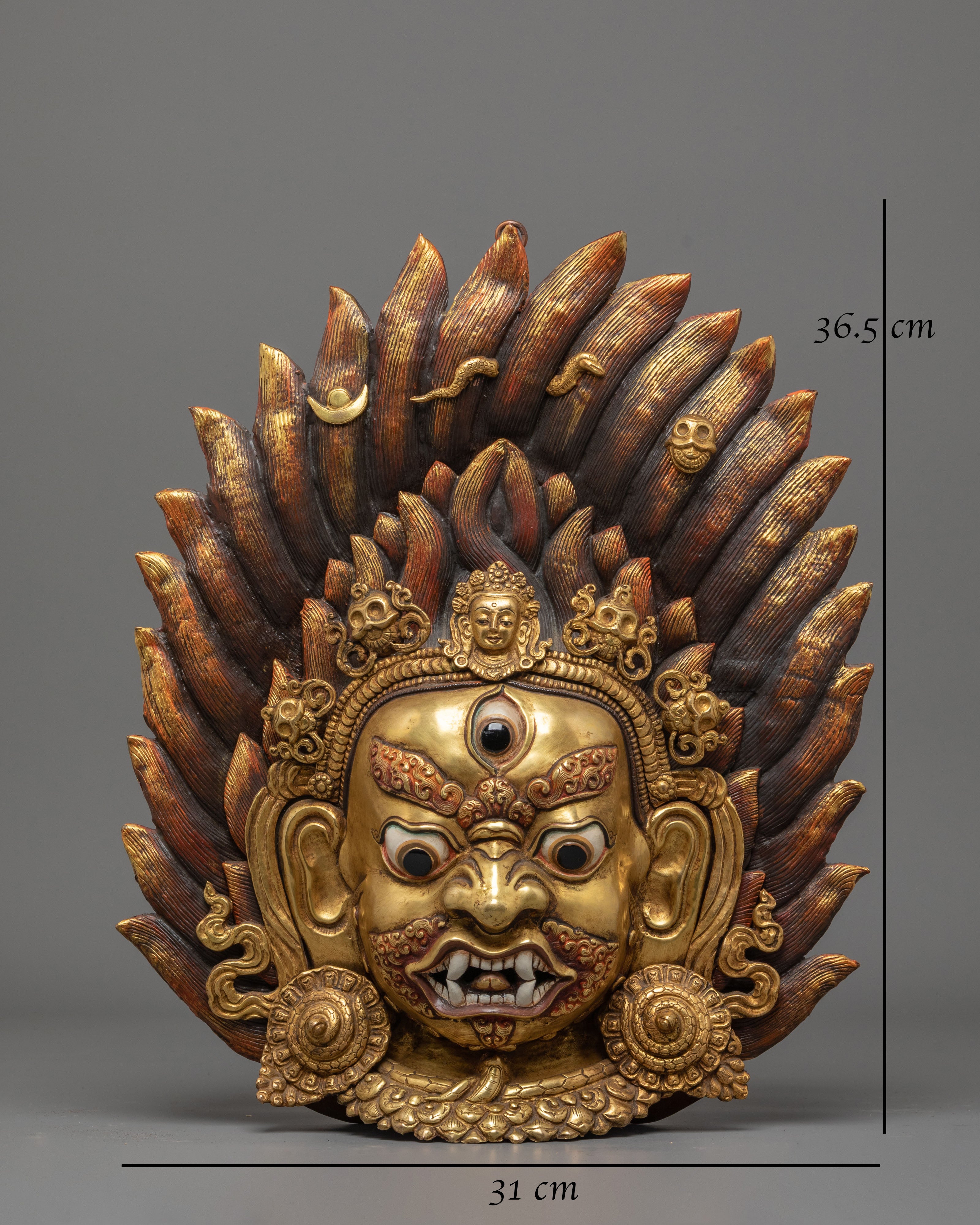 Tibetan Buddhist Deity-Mahakala Wall Hanging | Symbol of Protection