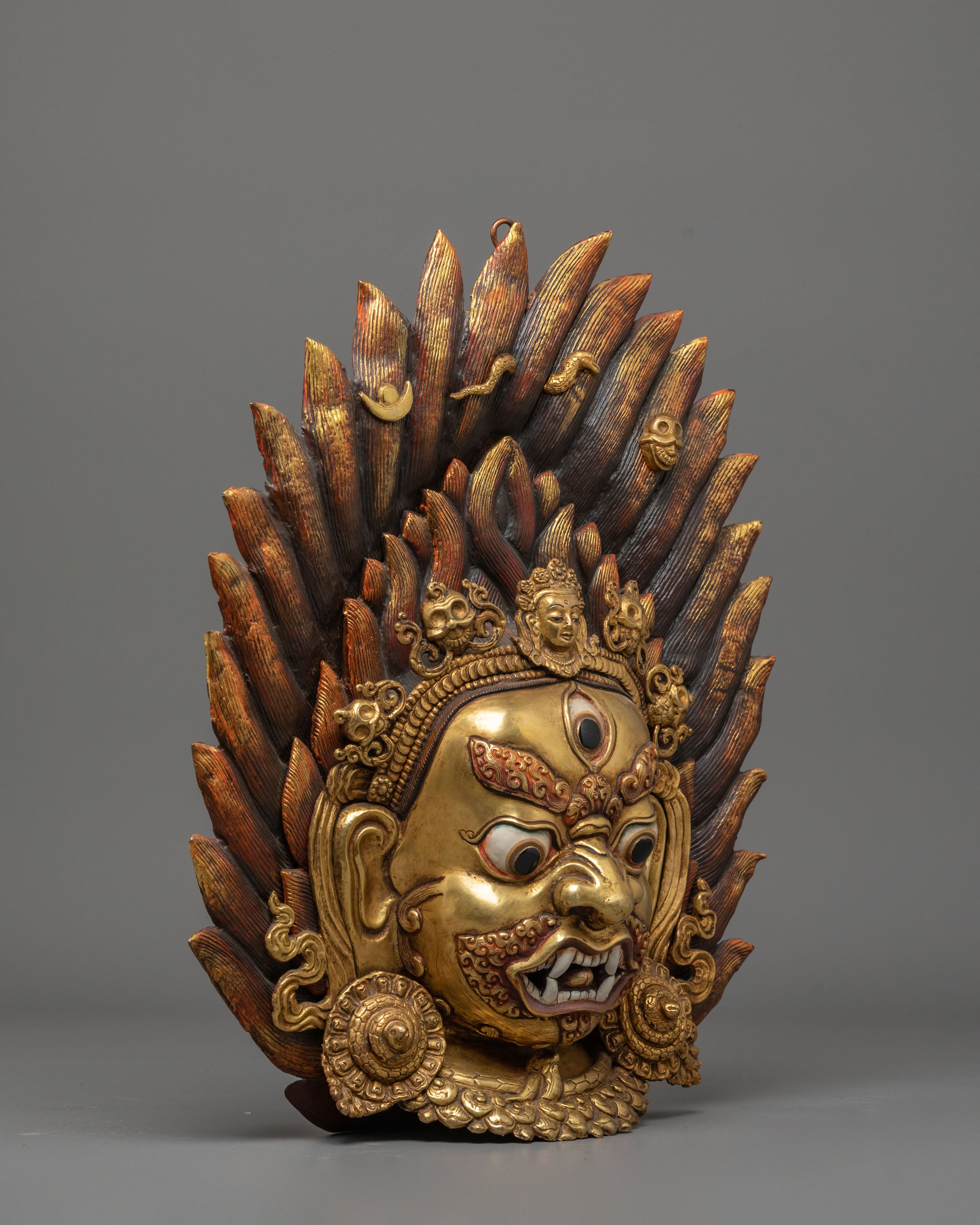Tibetan Buddhist Deity-Mahakala Wall Hanging | Symbol of Protection
