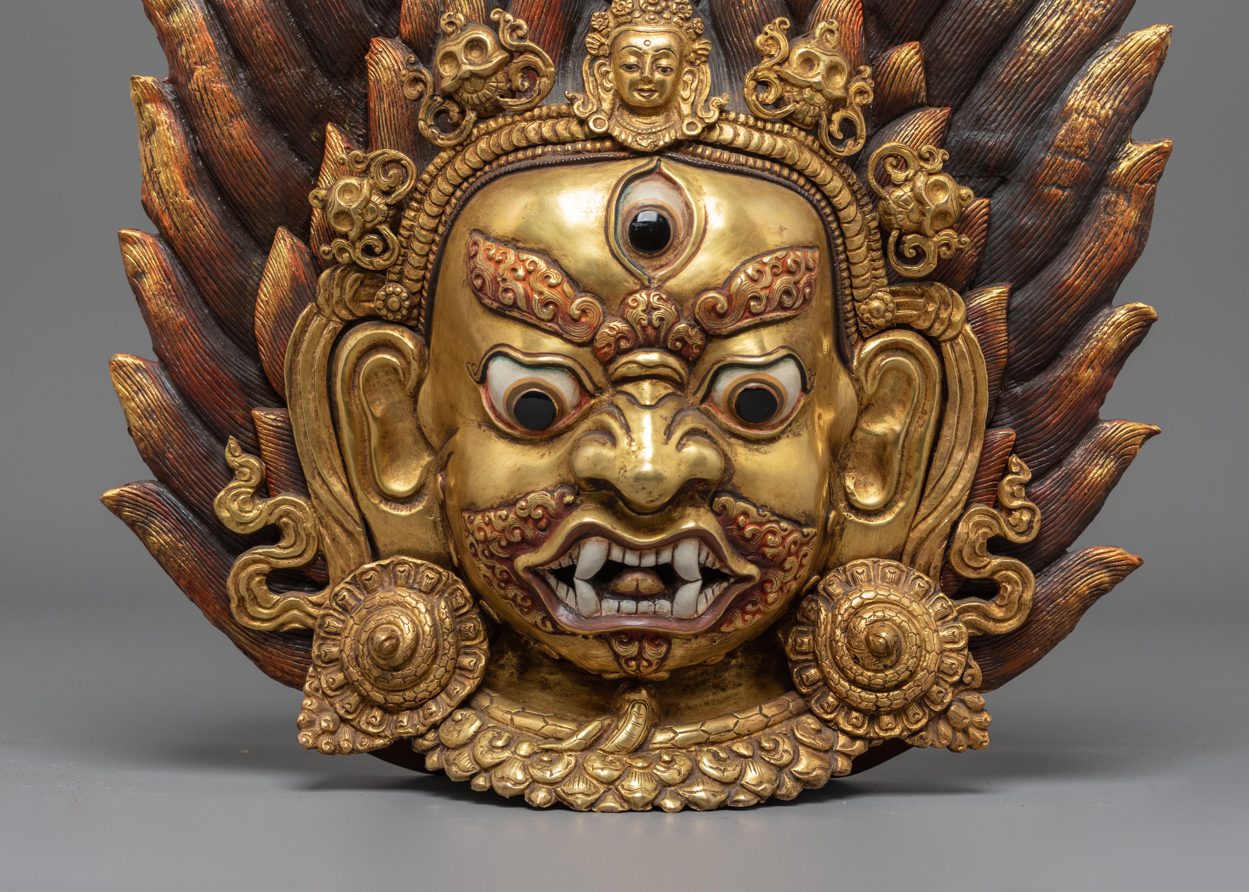 Tibetan Buddhist Deity-Mahakala Wall Hanging | Symbol of Protection