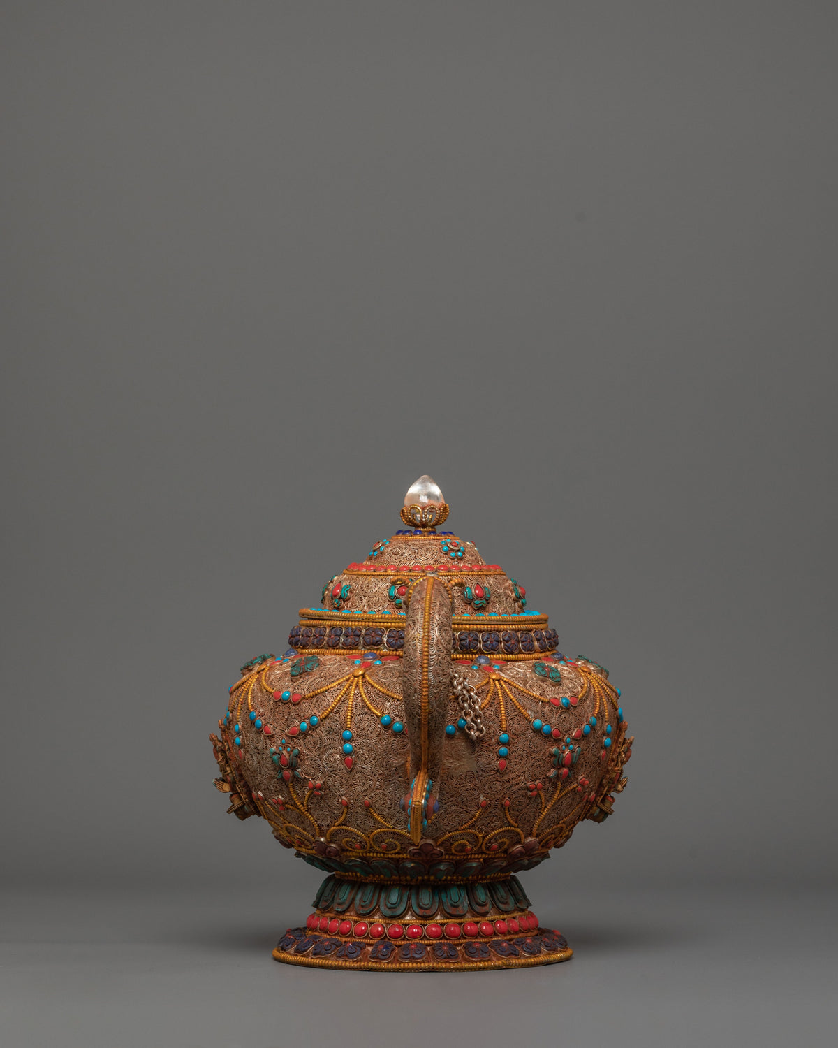 Chenrezig Carved Tea Pot | Symbol of Compassion