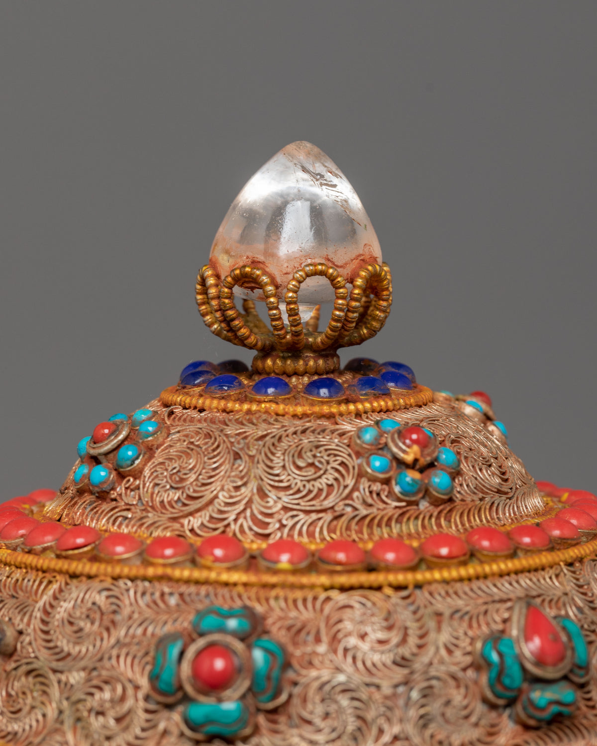 Chenrezig Carved Tea Pot | Symbol of Compassion
